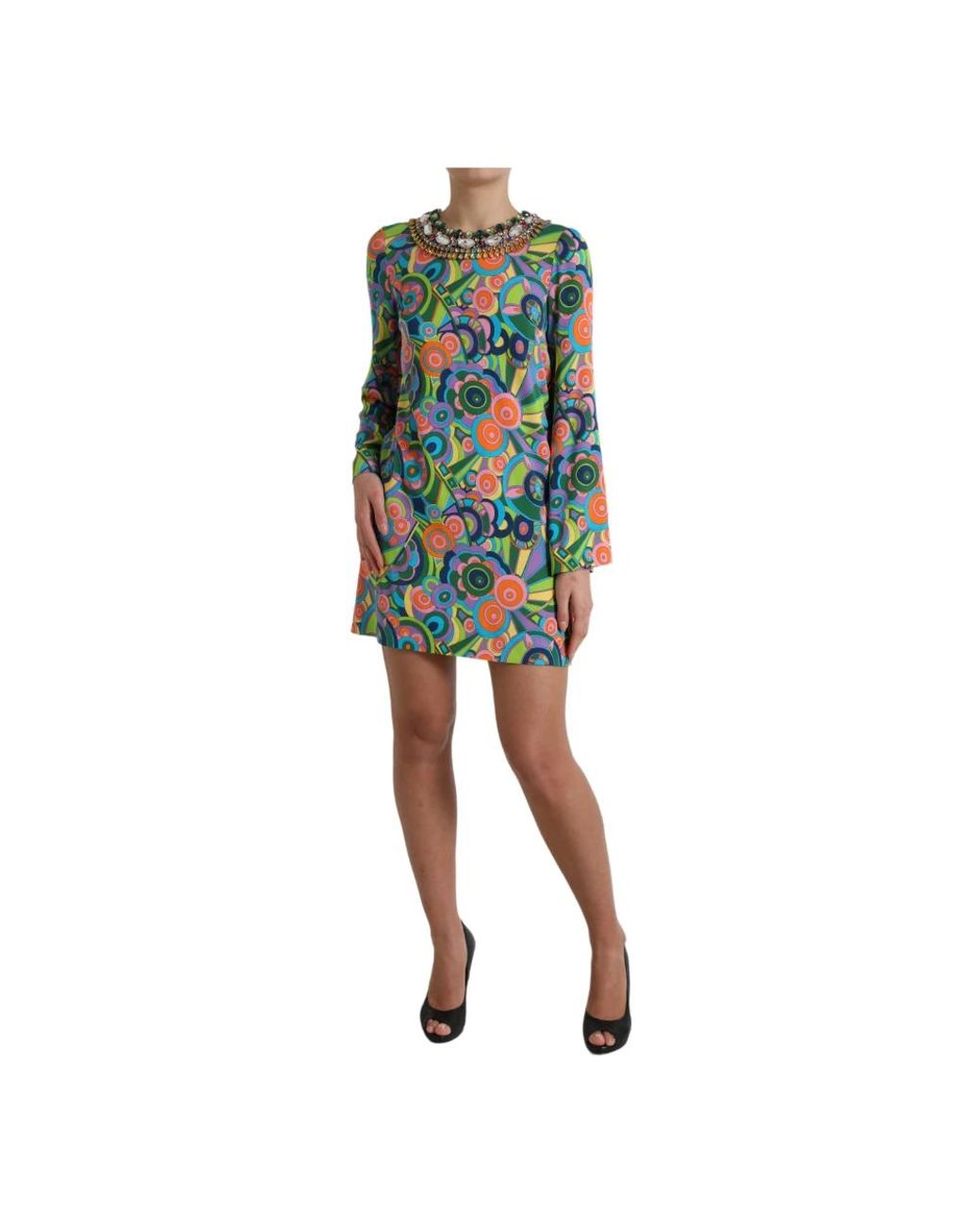 Dolce & Gabbana Green Short Dresses