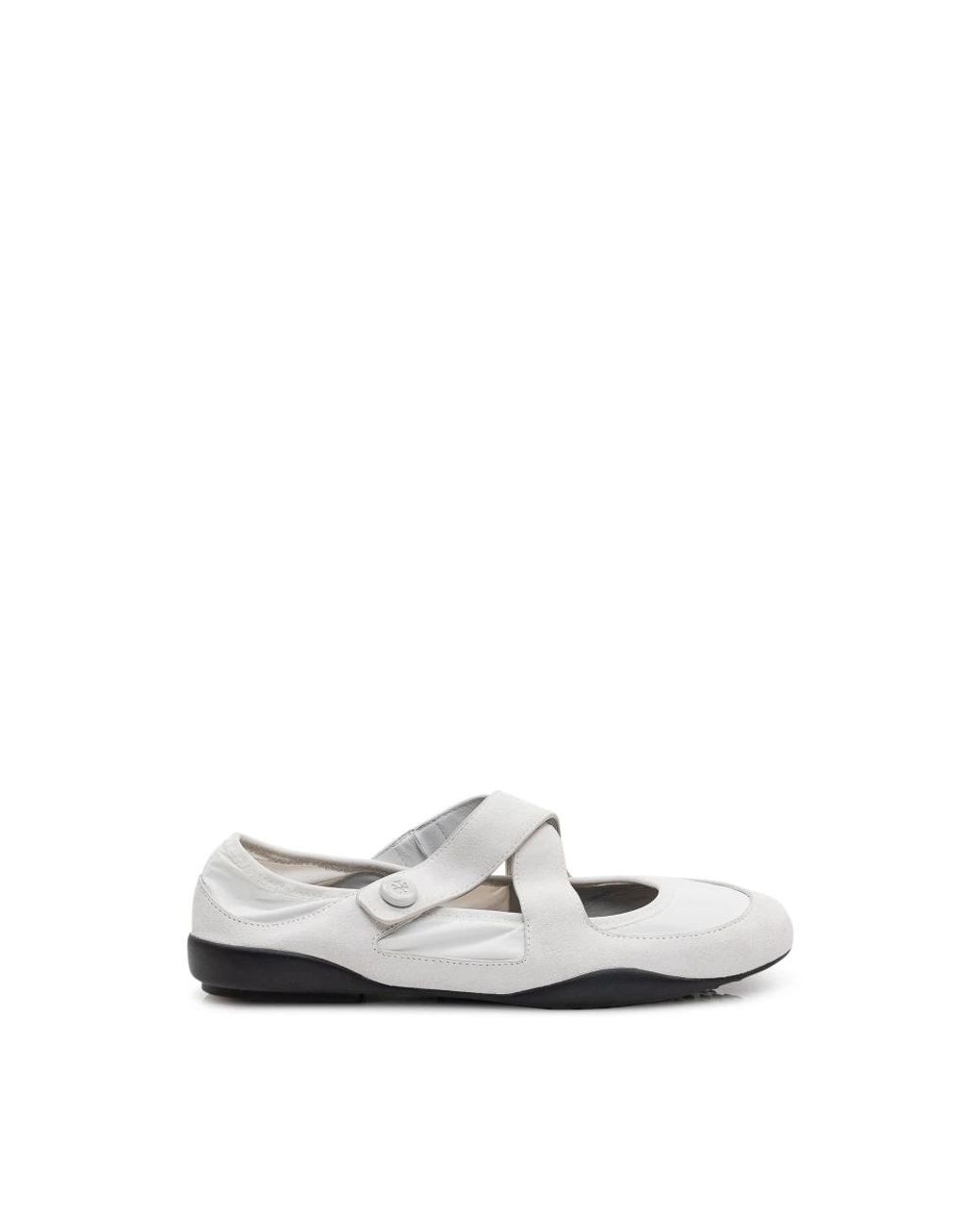 Tory Burch White Ballerinas