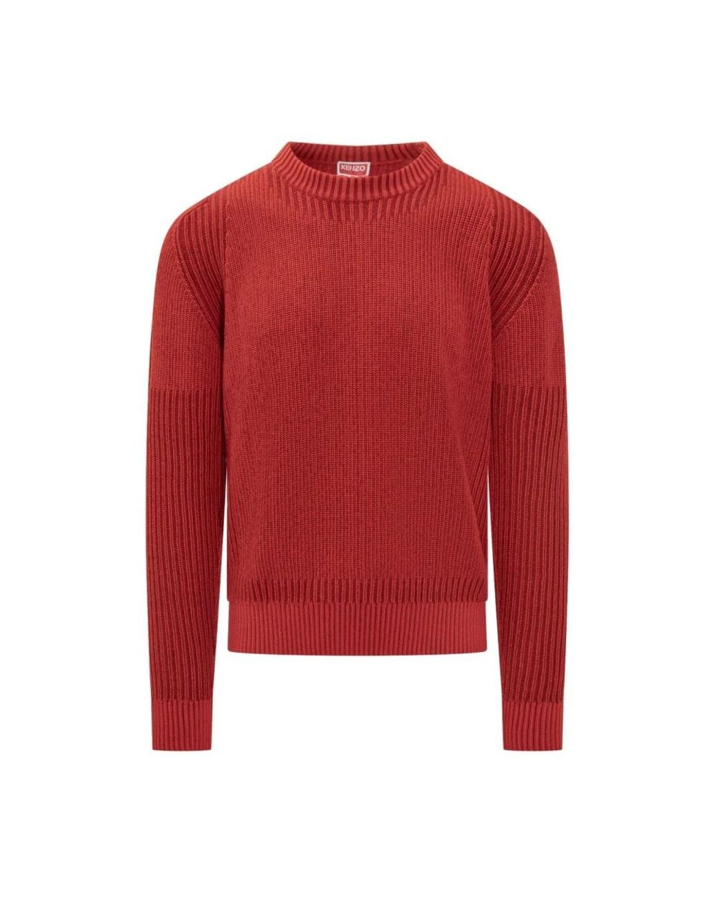 KENZO Red Round-Neck Knitwear for men