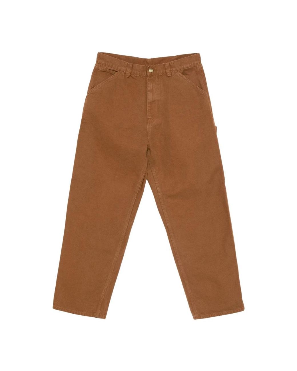 Carhartt Brown Straight Fit Jeans for men