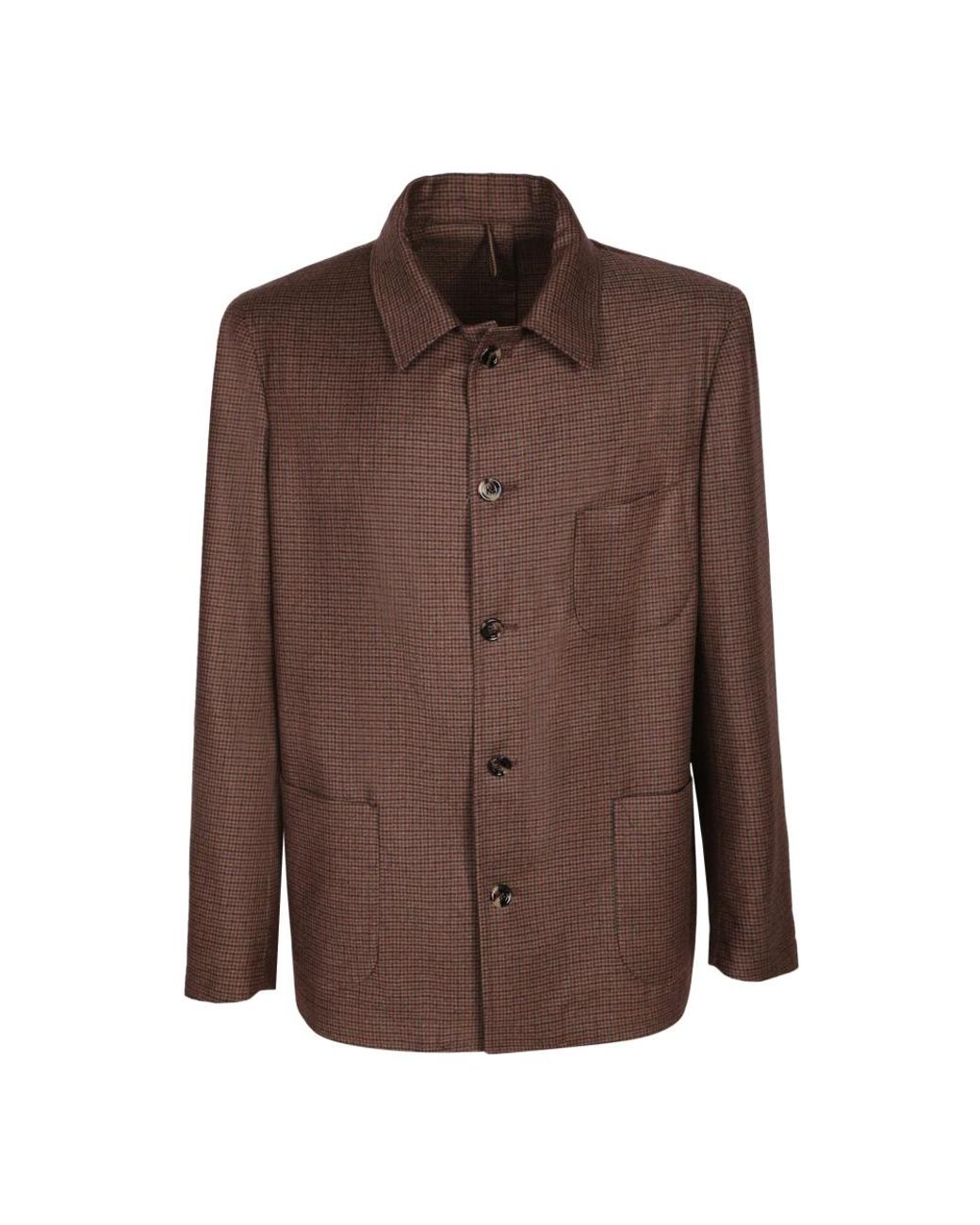 Dell'Oglio Brown Light Jackets for men