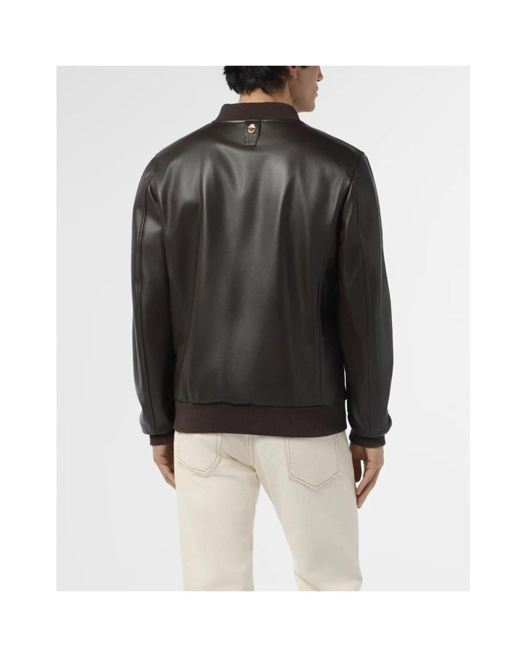 Leather Jackets Billionaire de hombre de color Black