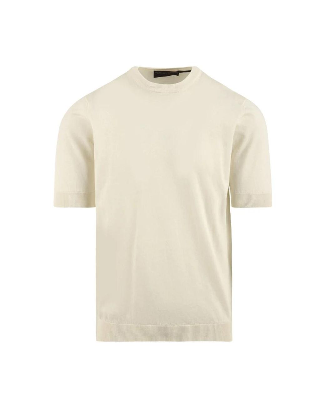 FILIPPO DE LAURENTIIS Natural Round-Neck Knitwear for men