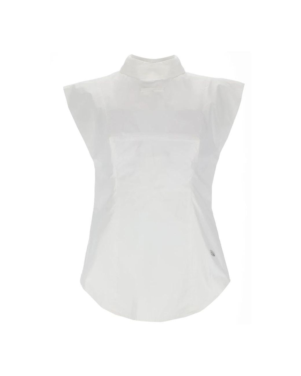 Jean Paul Gaultier White Sleeveless Tops