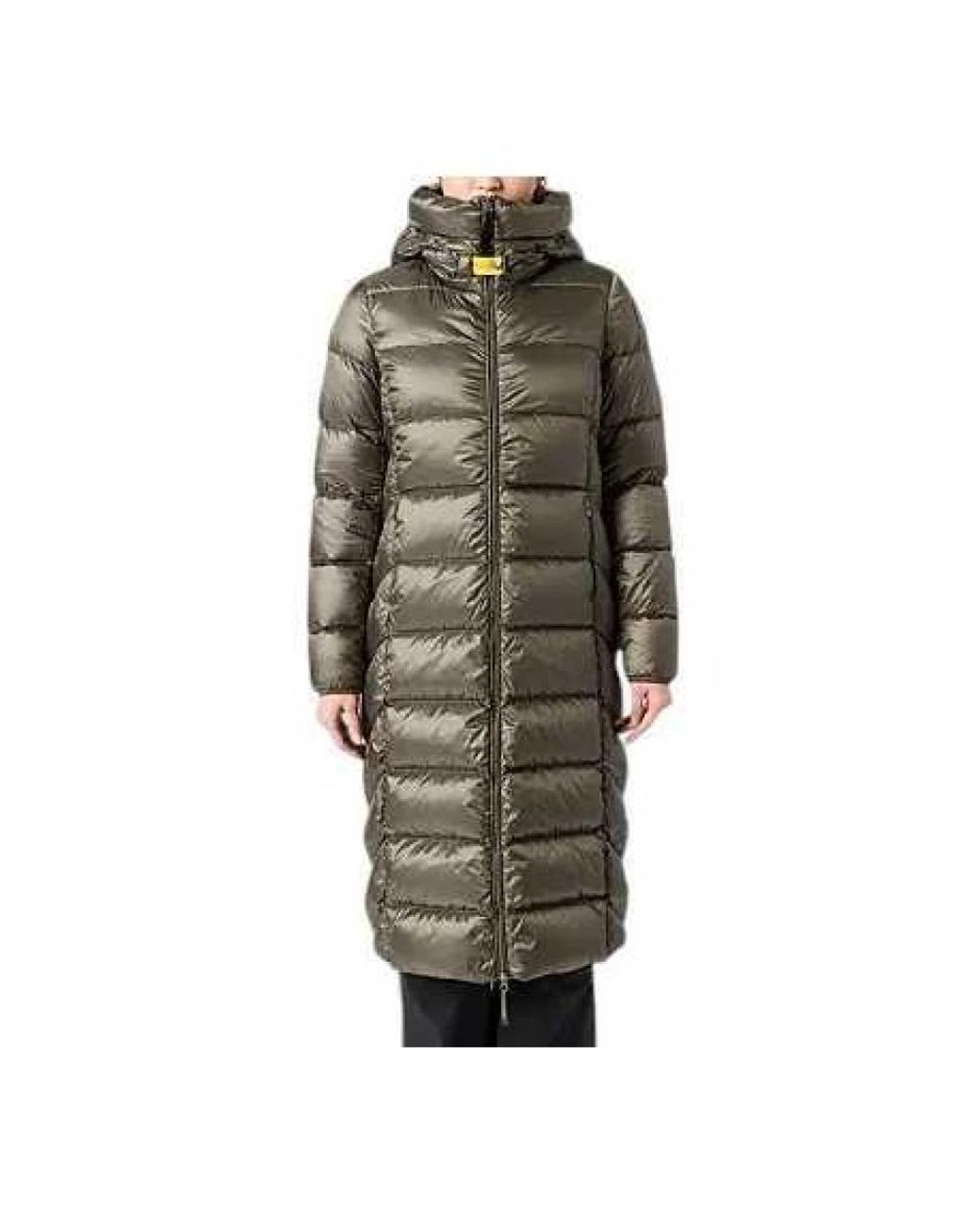 Parajumpers Green Hooded Longline Padded Coat