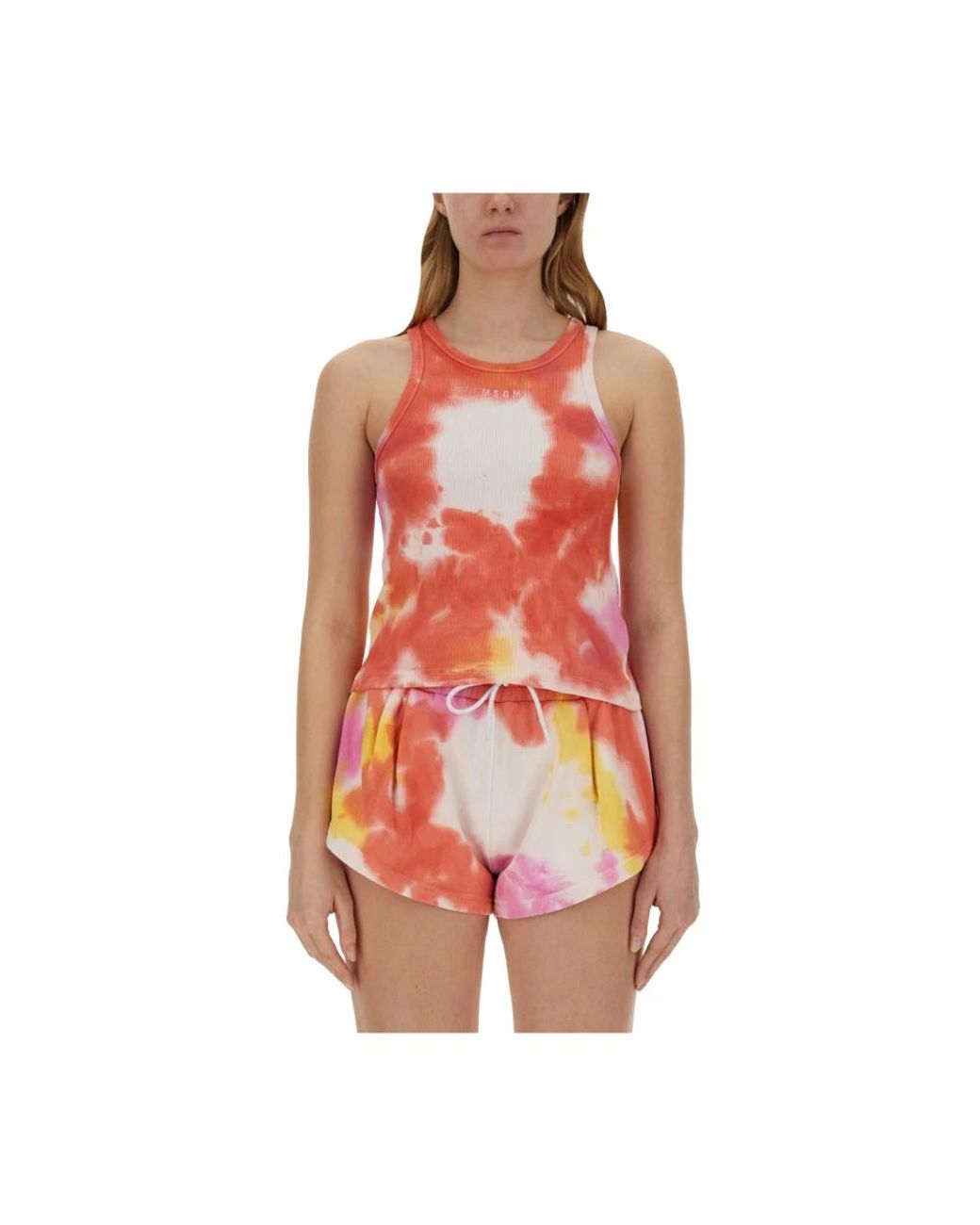 Sleeveless Tops MSGM de color Red