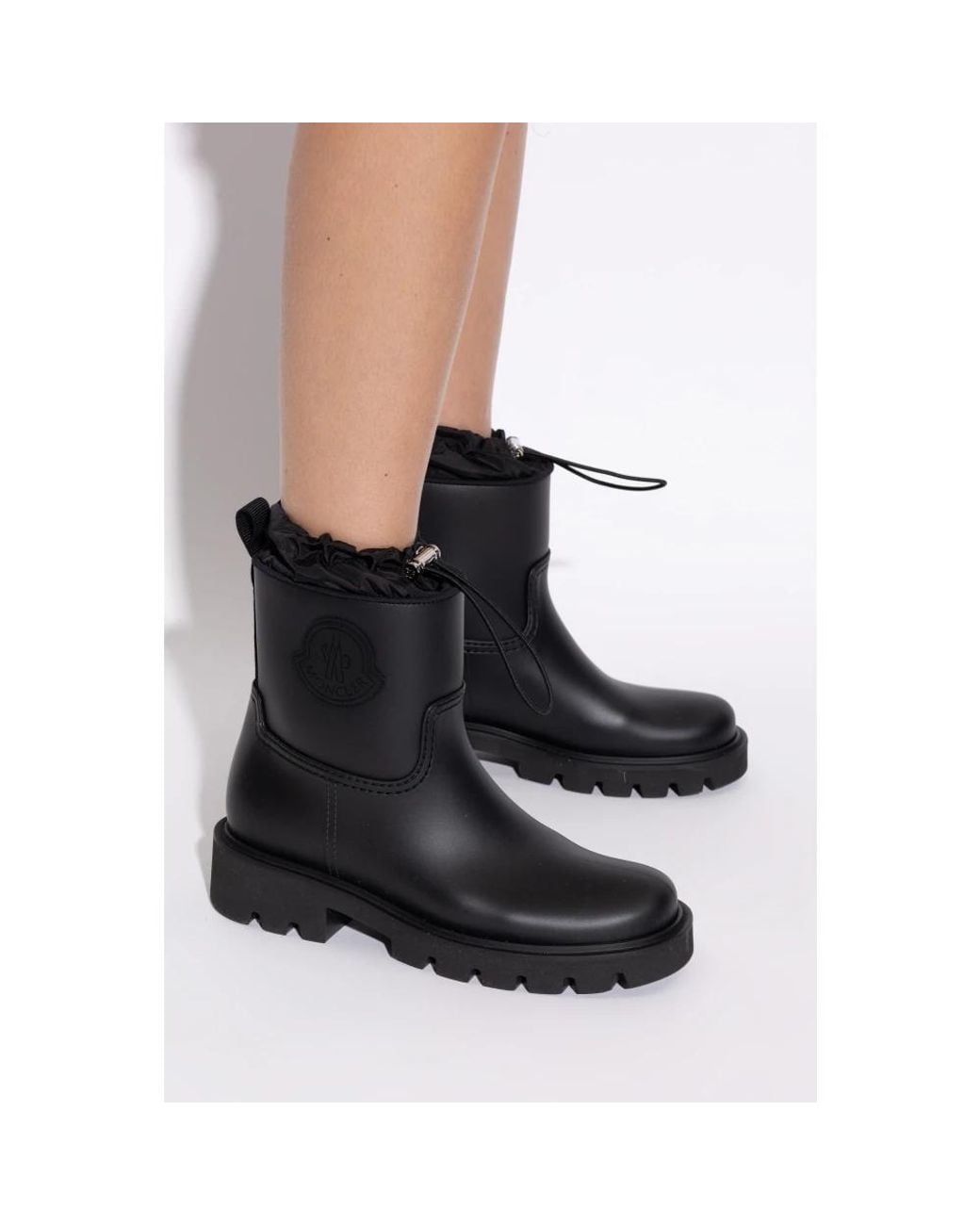 Moncler Black Rain Boots