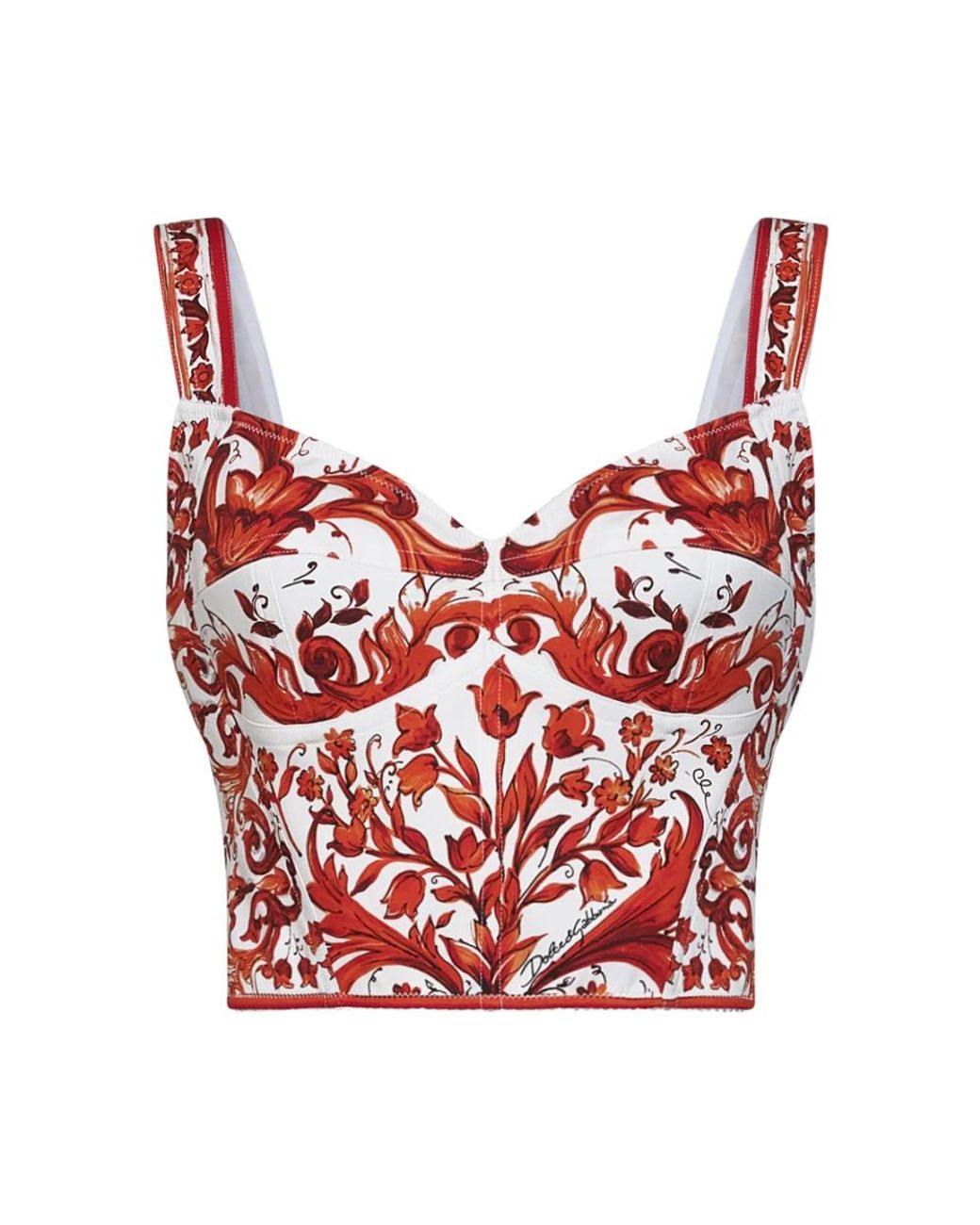 Dolce & Gabbana Red Sleeveless Tops