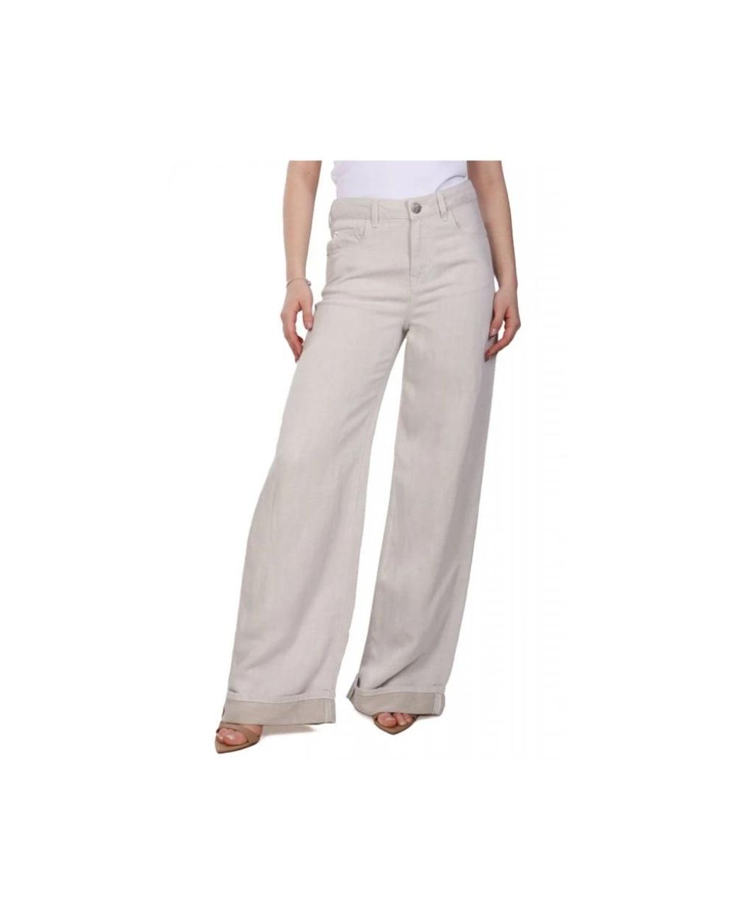 Emporio Armani Gray Wide Jeans