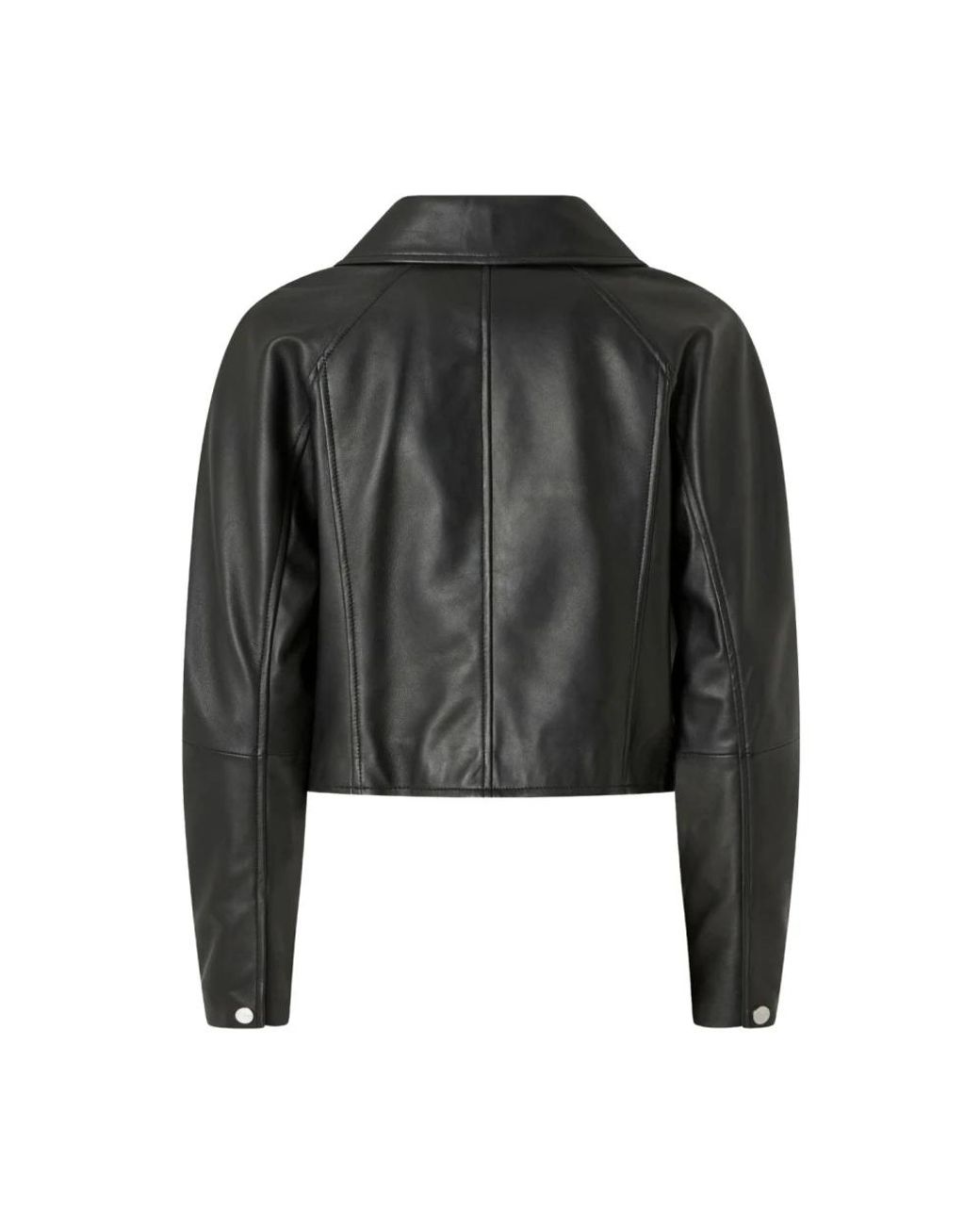 Leather Jackets Pinko de color Black