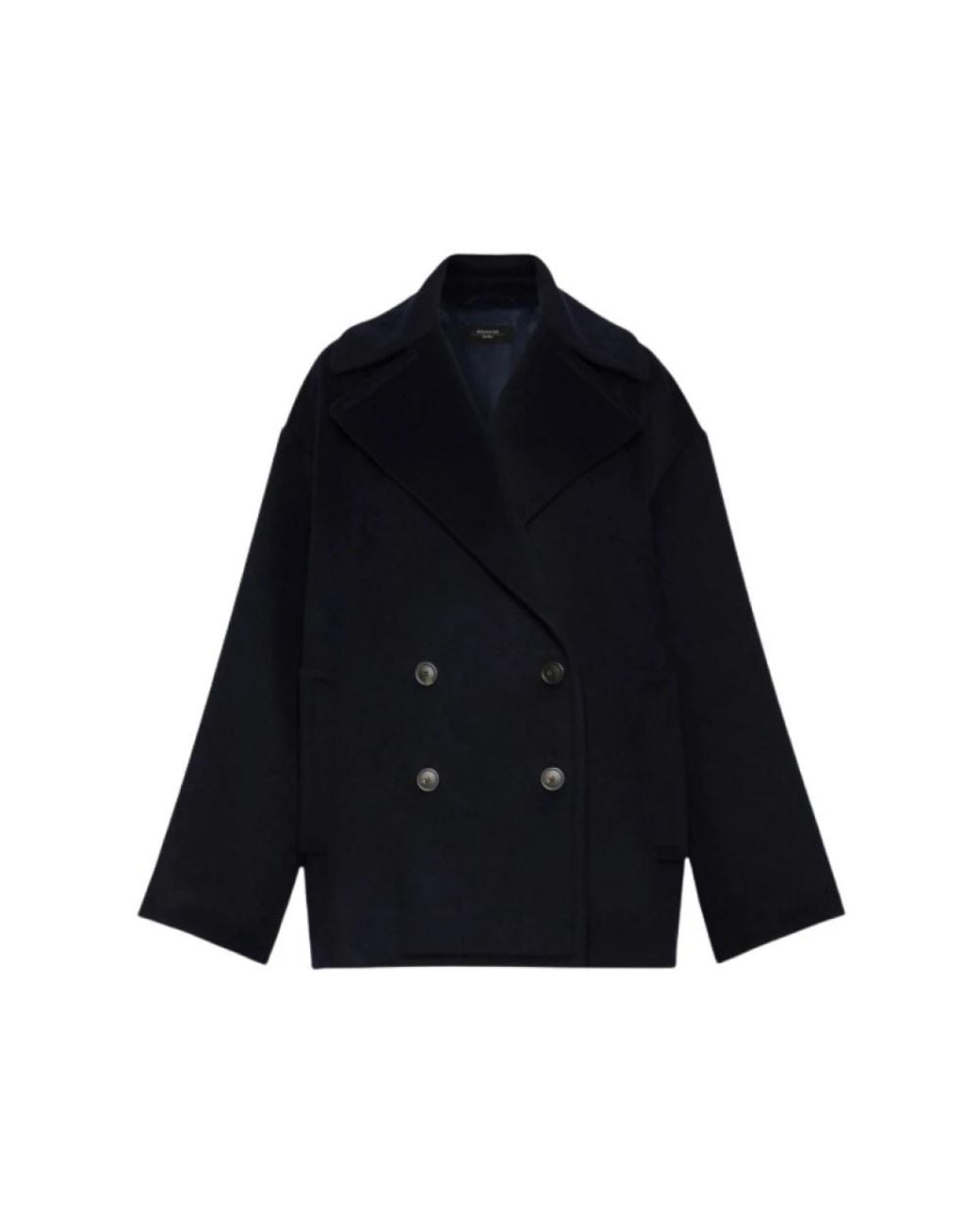 Weekend by Maxmara Blue Double-Breasted Coats