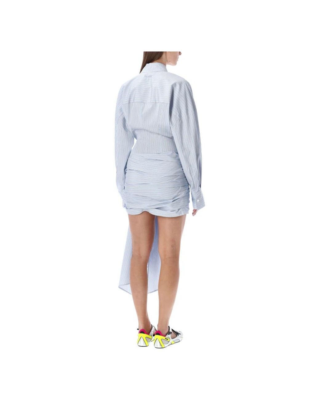 The Attico Blue Shirt Dresses