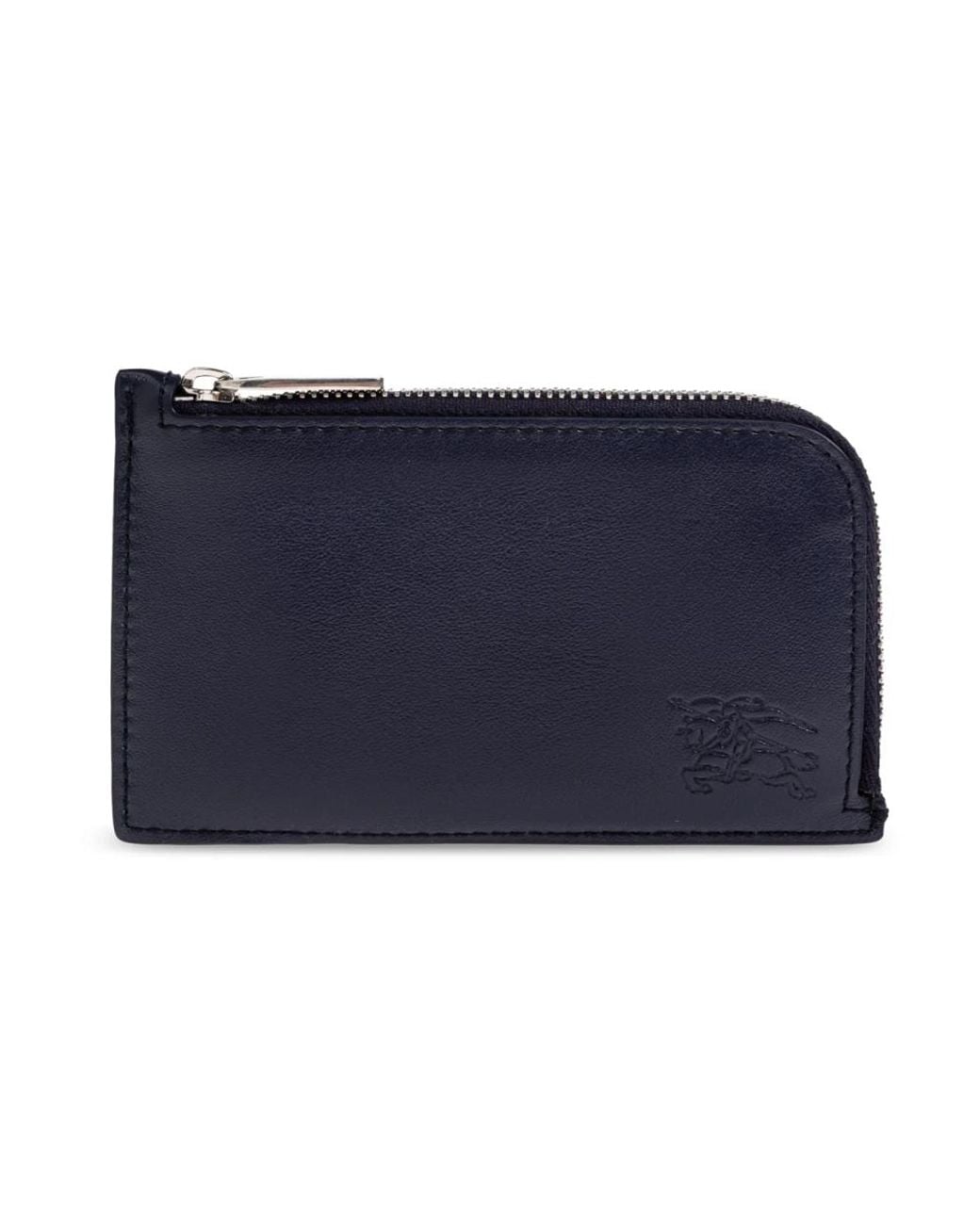 Burberry Accessoires ,Blauw ,Leer Leren Kaarthouder Met Logo in het Blue voor heren
