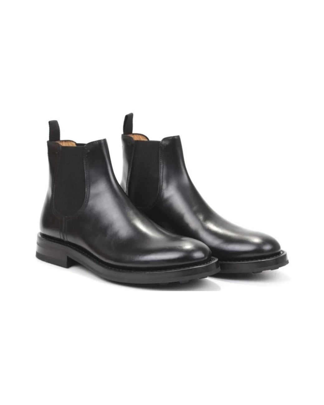 Fabi Eleganter stiefelette in Black für Herren