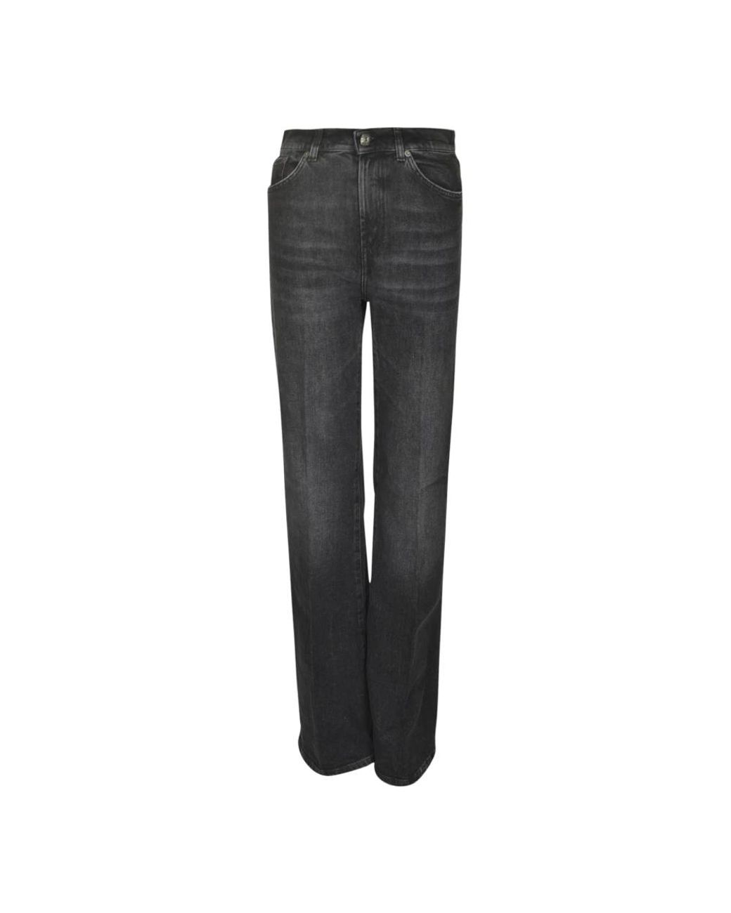 Dondup Gray Straight Fit Jeans