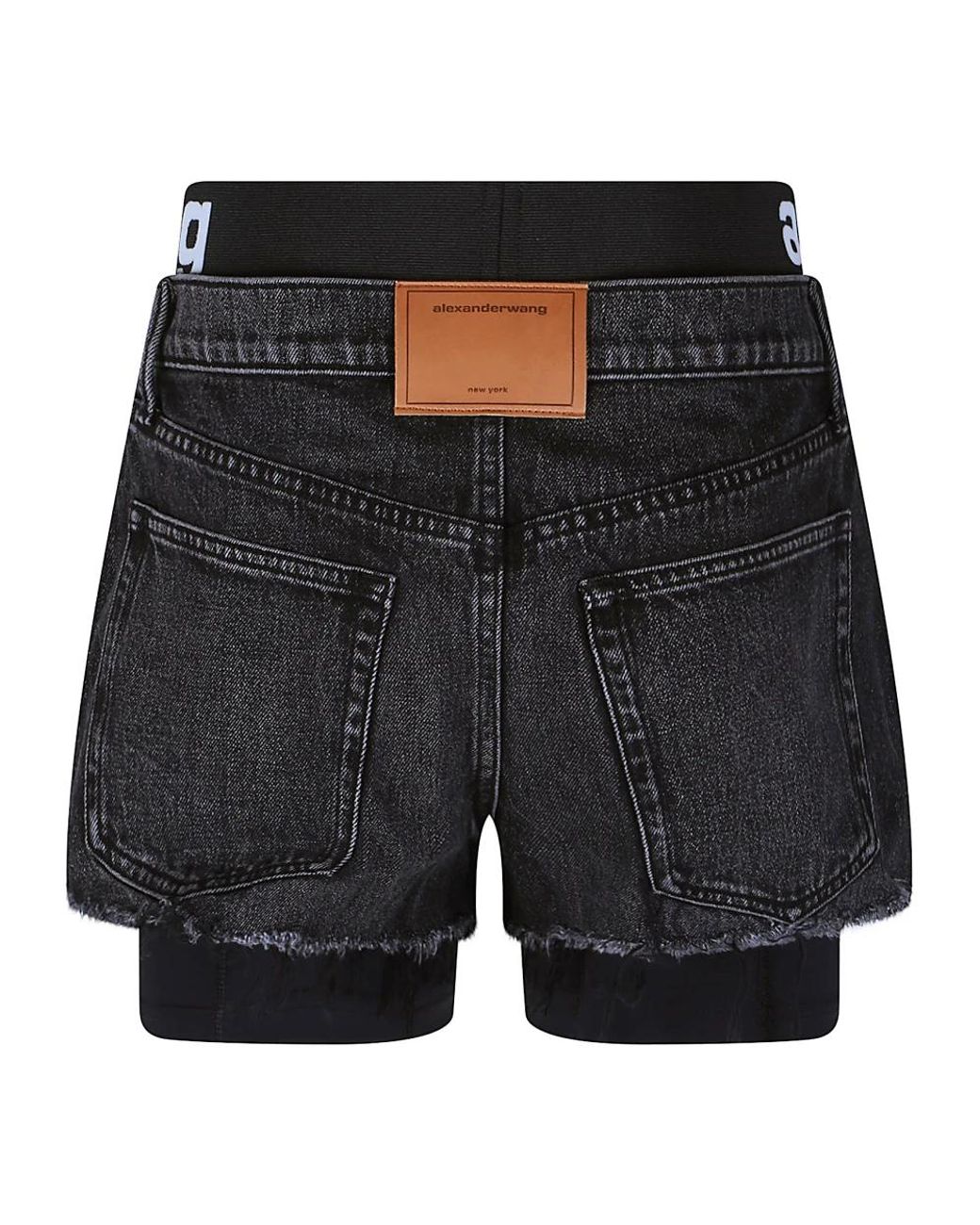 Alexander Wang Black Denim Shorts
