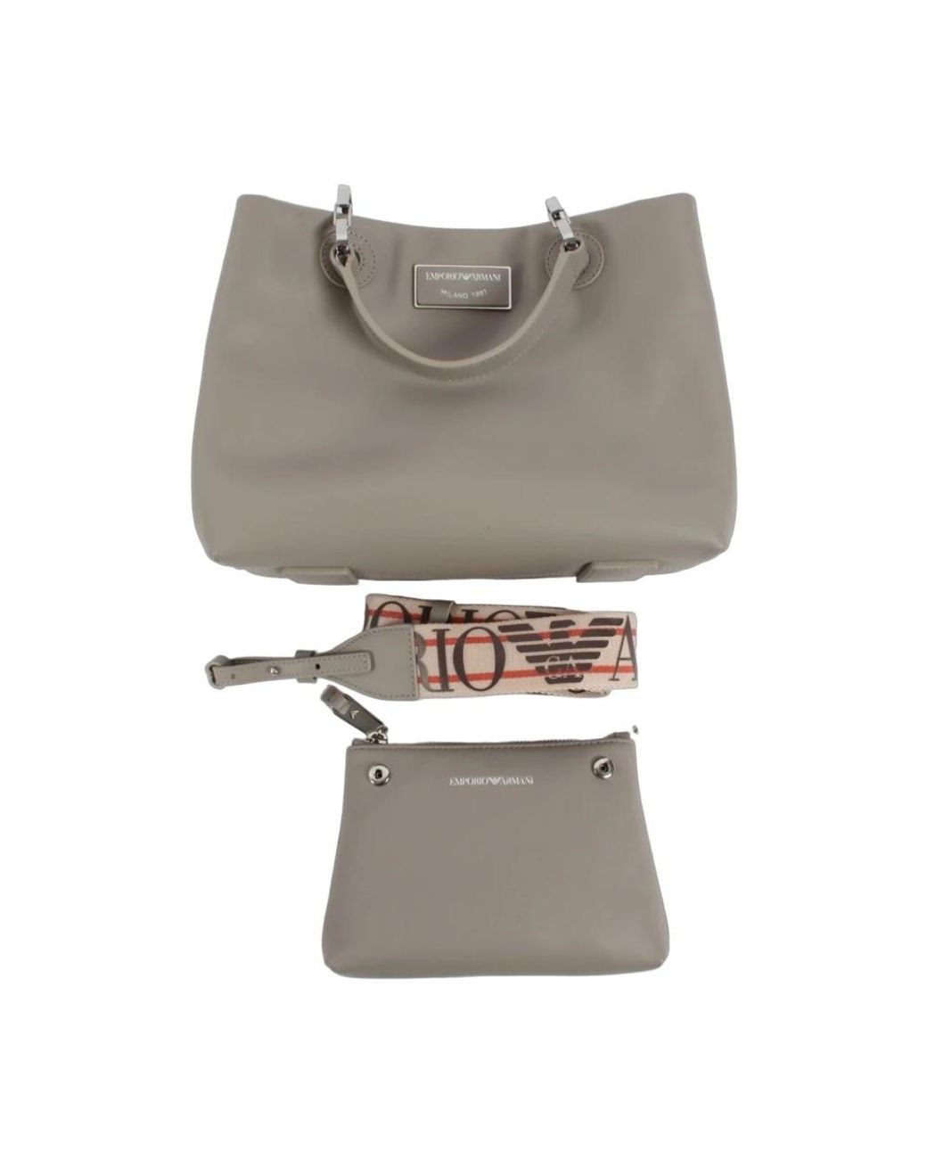 Handbags di Armani in Gray