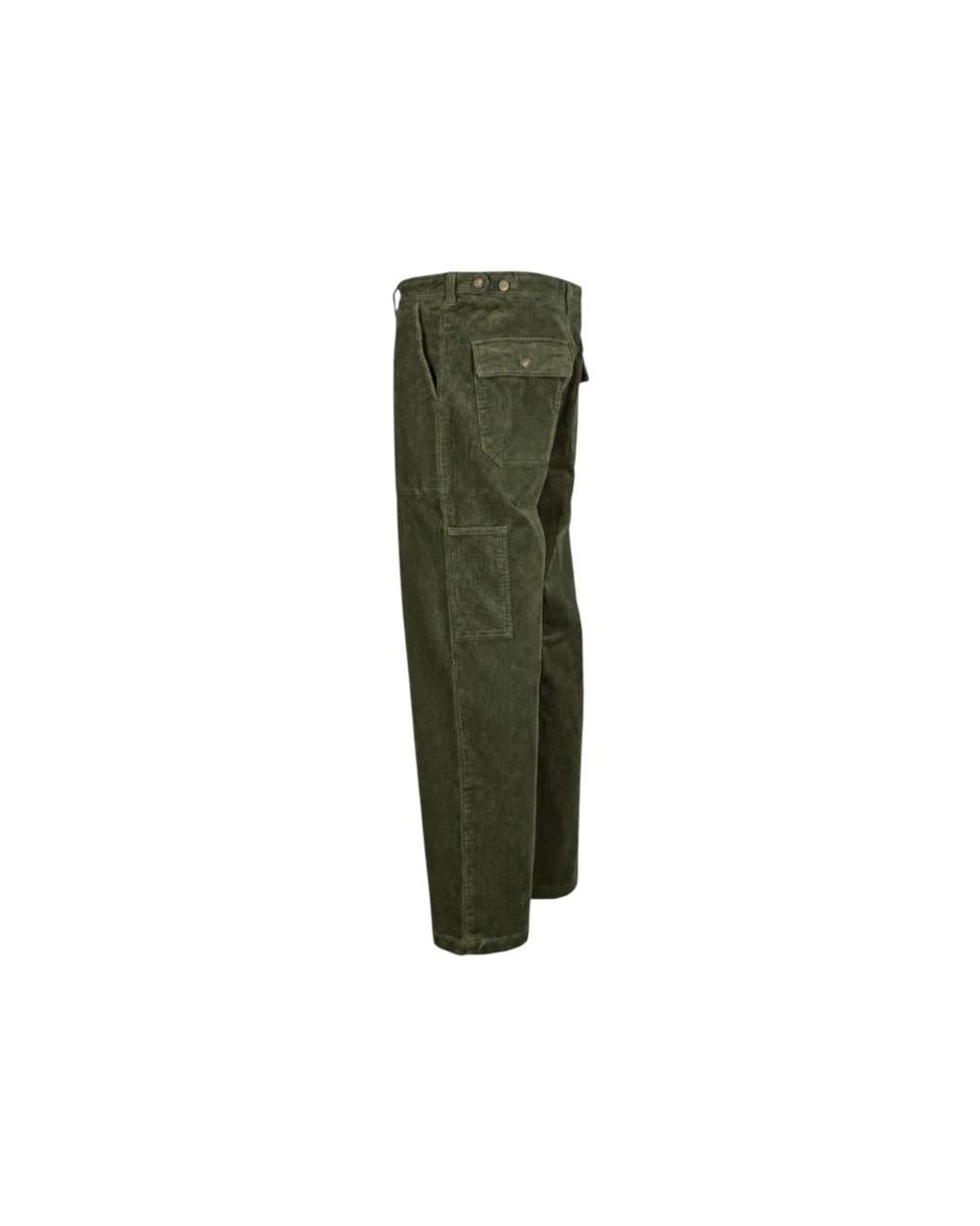 Sebago Green Straight Trousers for men