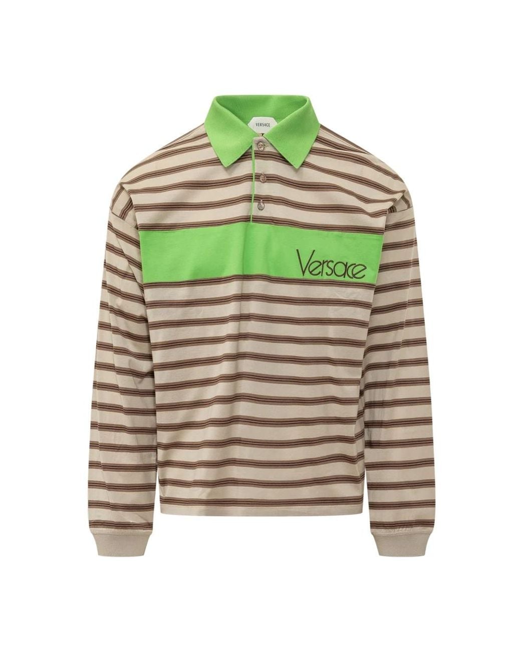 Versace Green Polo Shirts for men