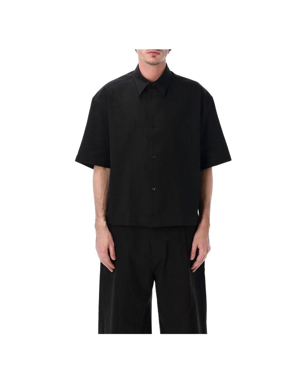 Studio Nicholson Sanko Kurzarmhemd in Black für Herren