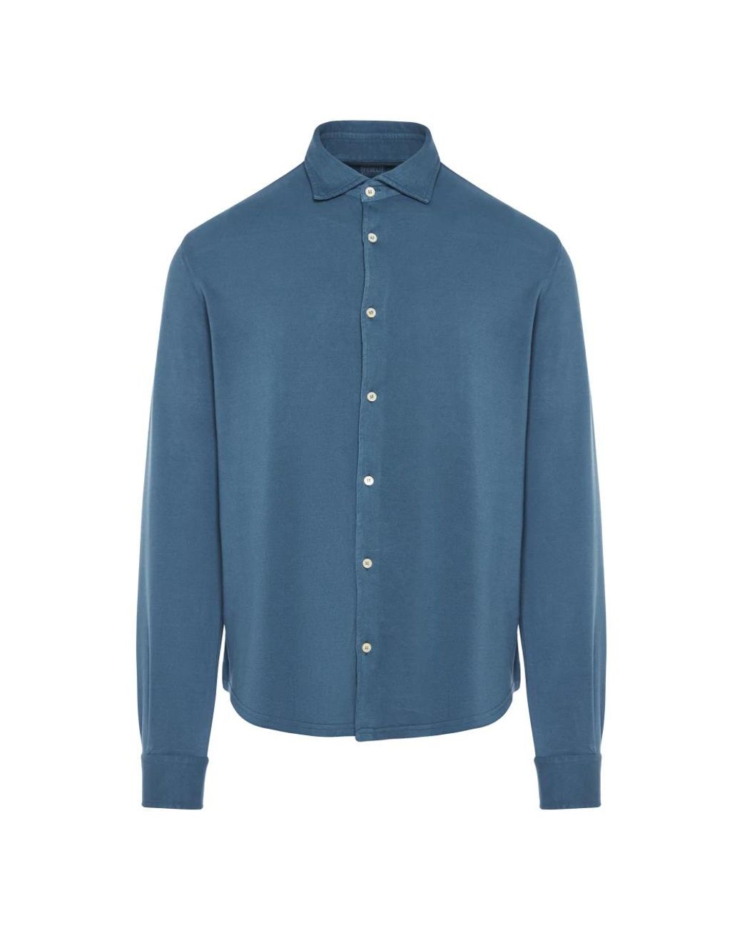 Fedeli Blue Casual Shirts for men