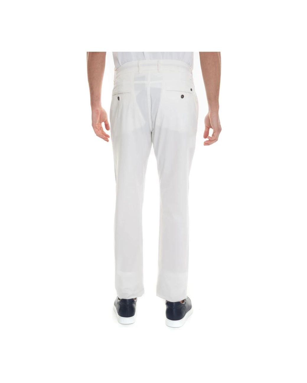 Canali White Chinos for men