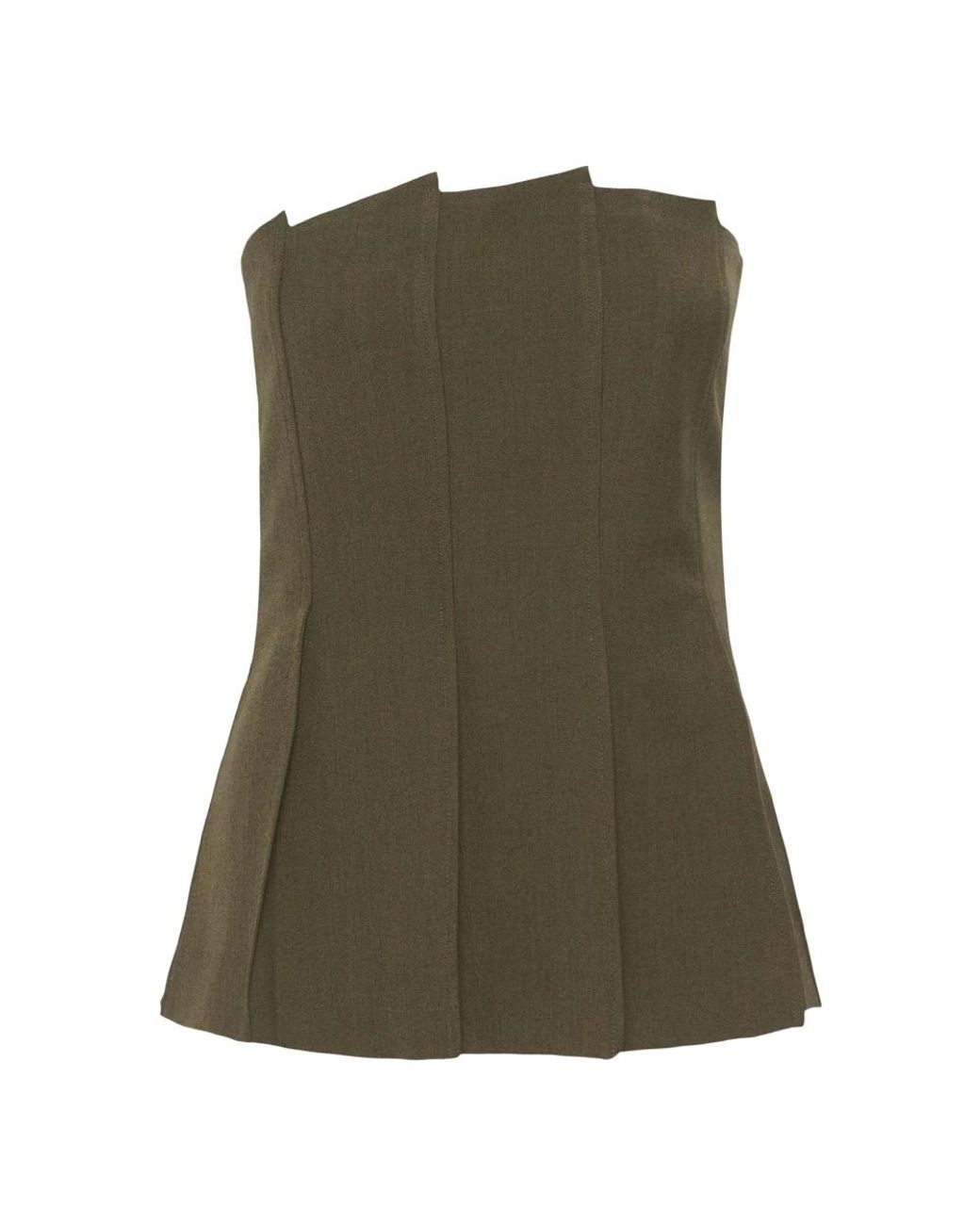Gestuz Green Sleeveless Tops