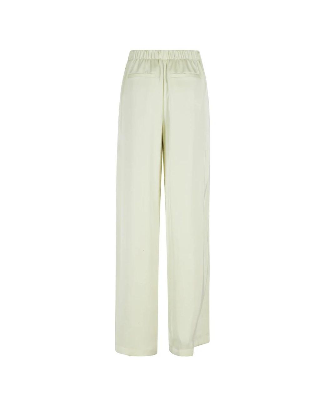 Isabelle Blanche White Wide Trousers