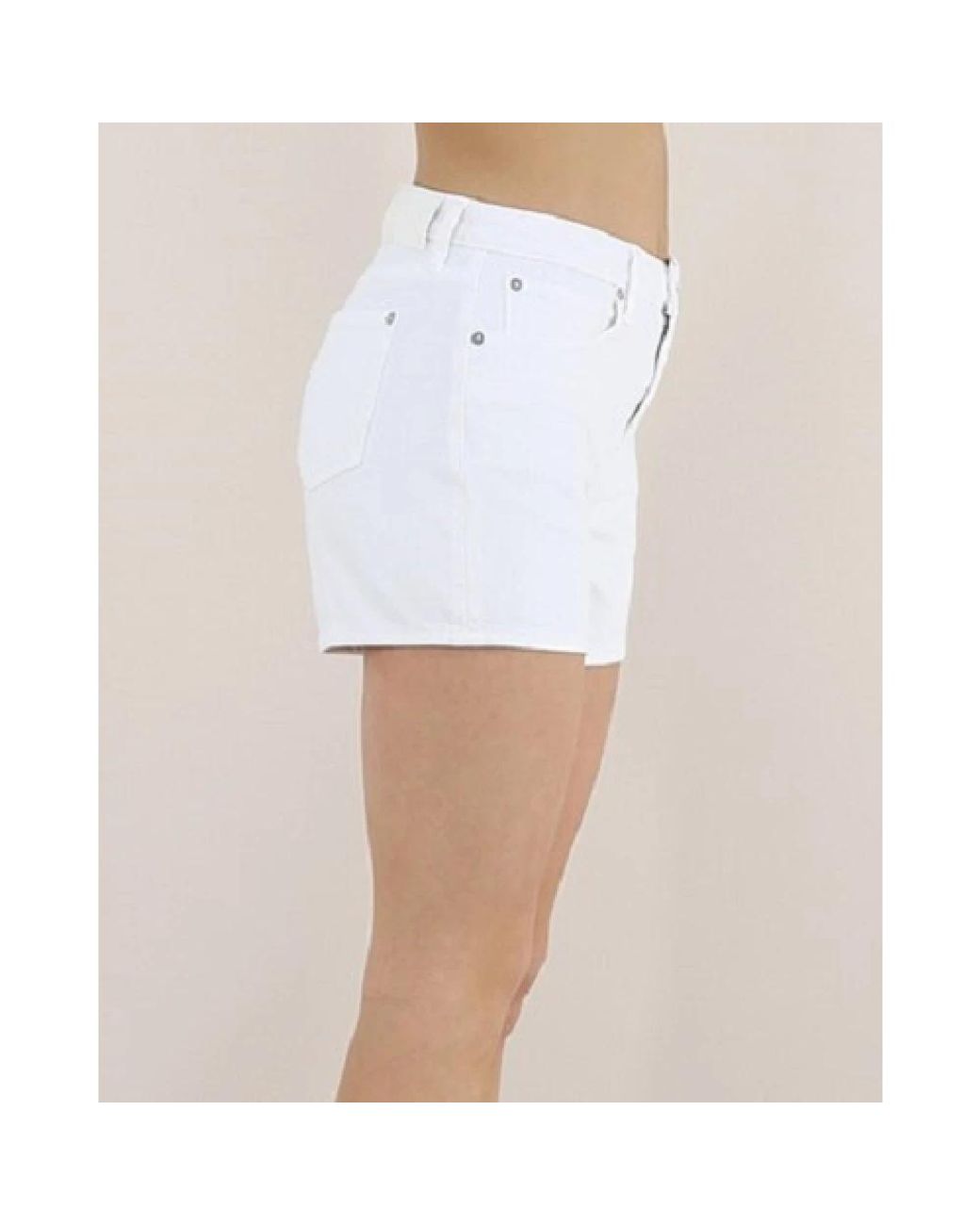 7 For All Mankind White Short Shorts