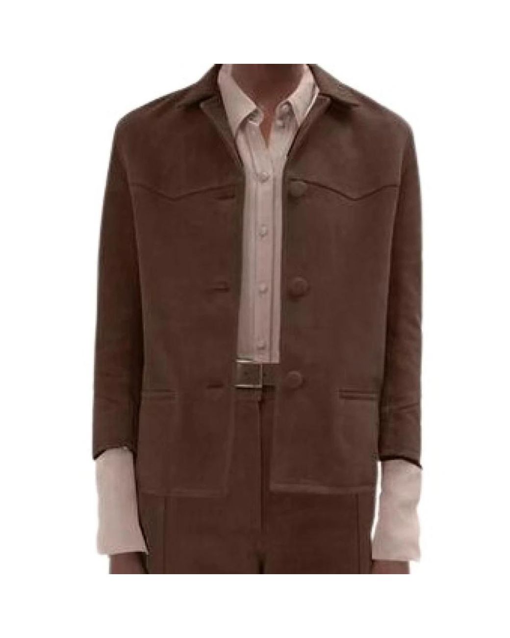 Tory Burch Brown Leather Jackets