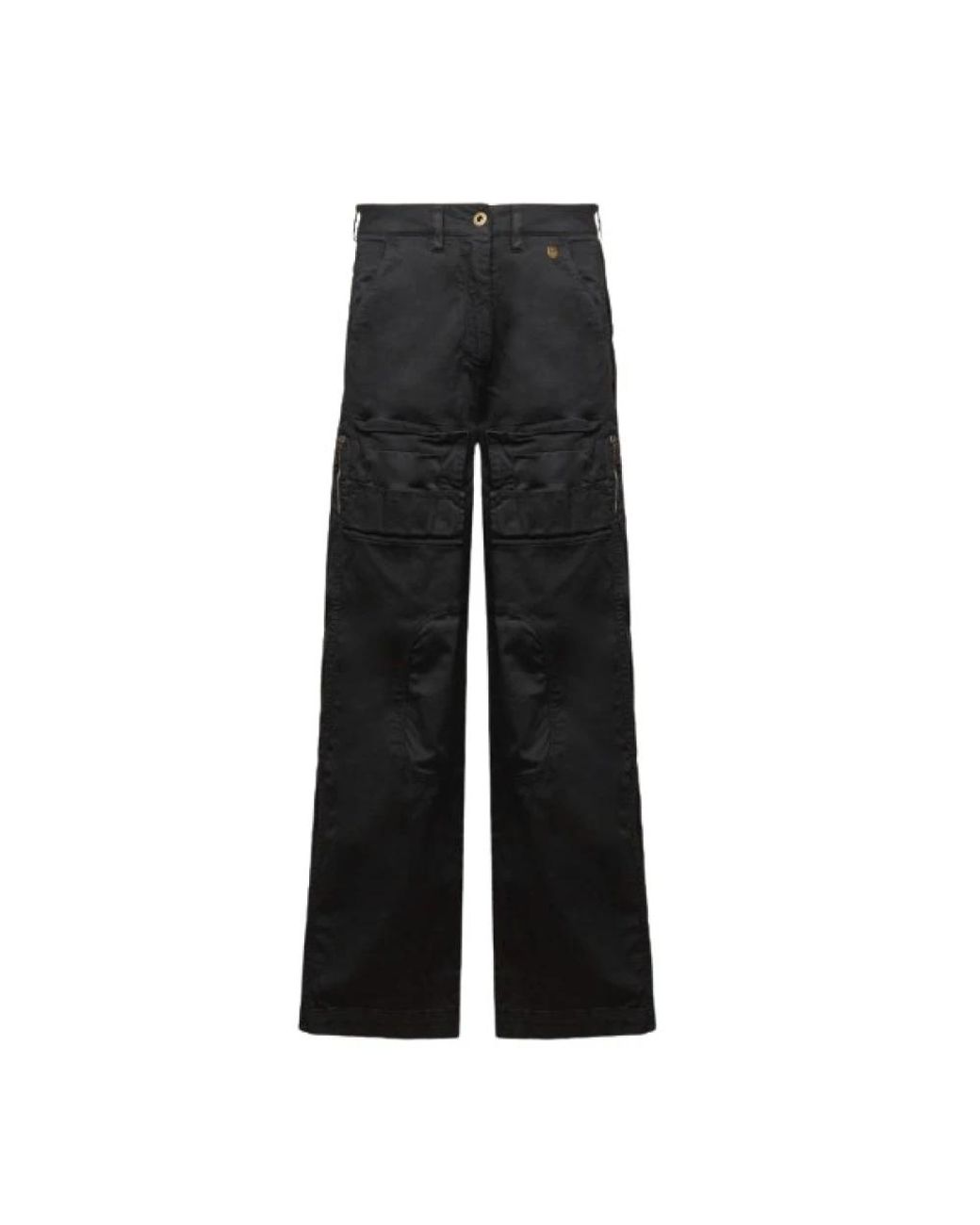 Aeronautica Militare Black Wide Trousers