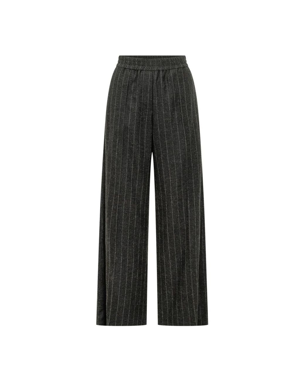 Brunello Cucinelli Gray Wide Trousers