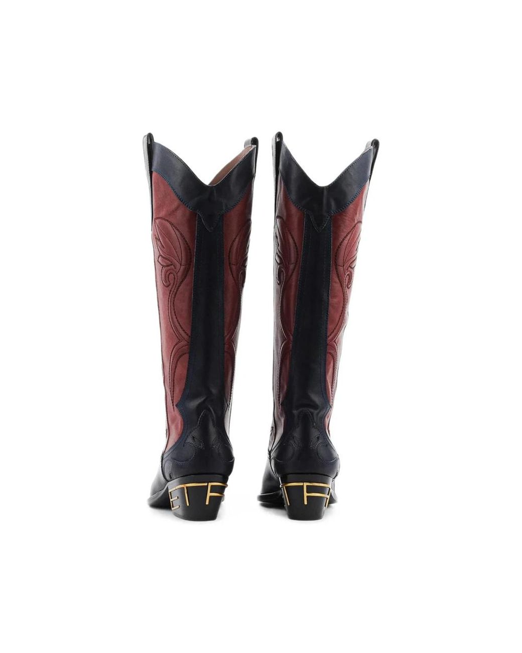 Etro Red Cowboy & Biker Boots