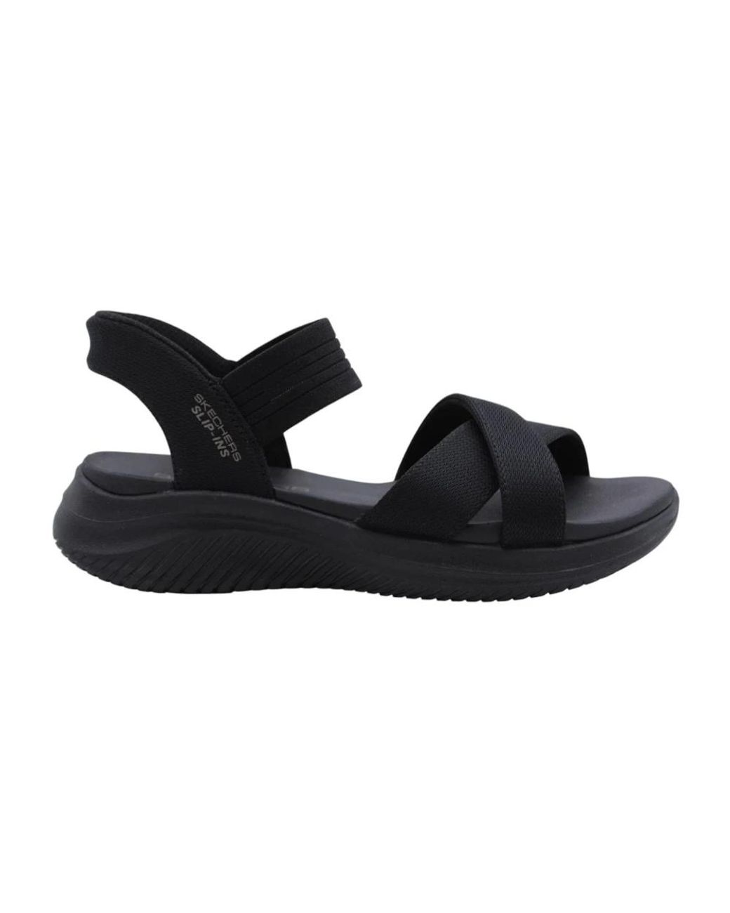 Skechers Black Flat Sandals