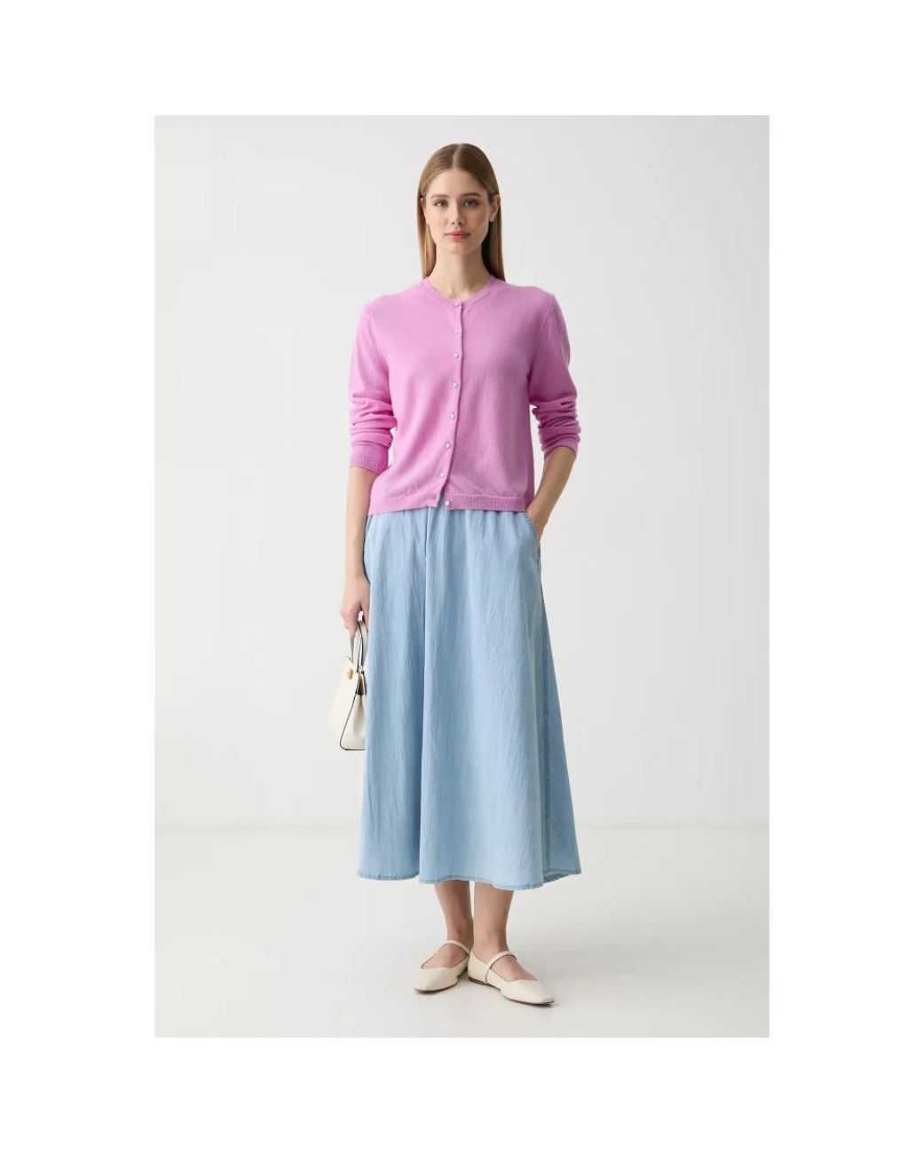 Cardigans Benetton en coloris Purple