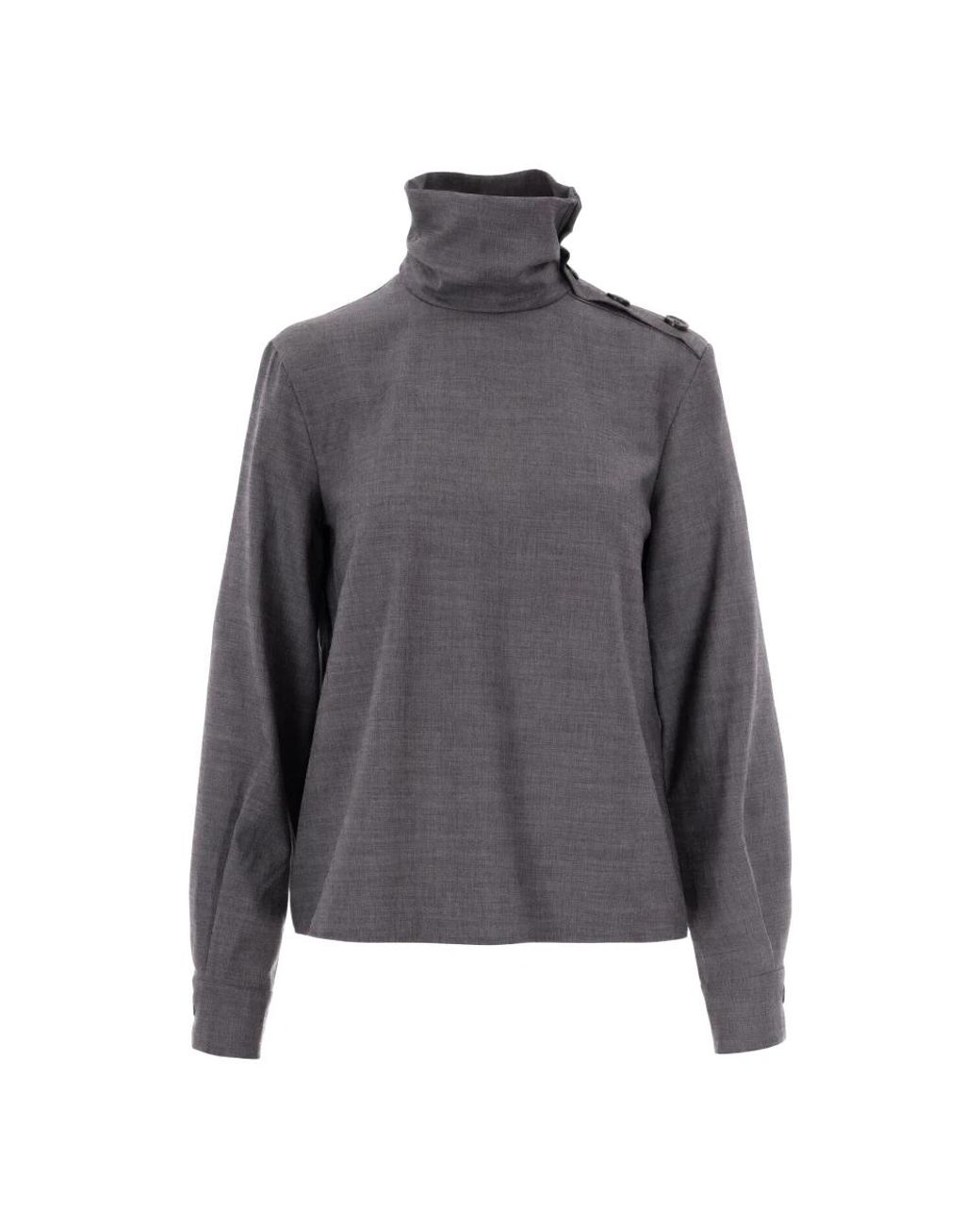 Patrizia Pepe Gray Blouses