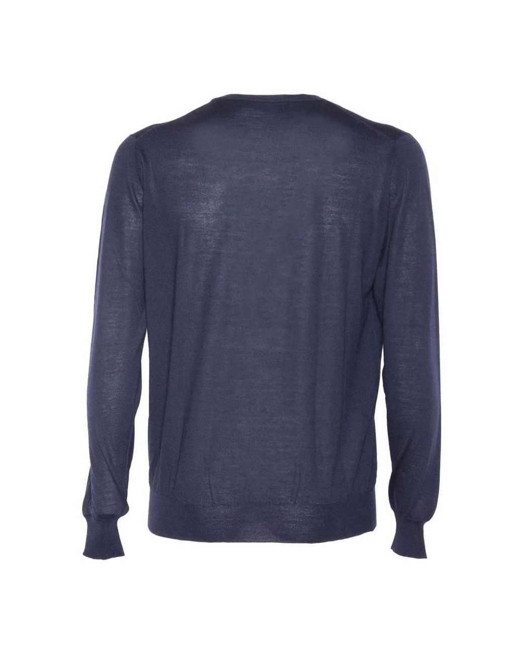 FILIPPO DE LAURENTIIS Blue Round-Neck Knitwear for men