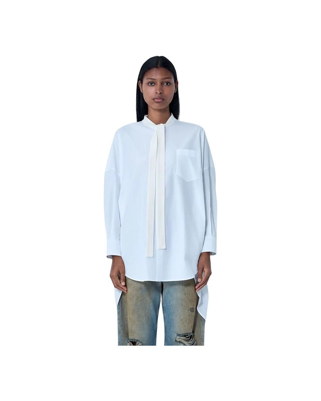 Marni Katoenen Button-Down Shirt in het Blue