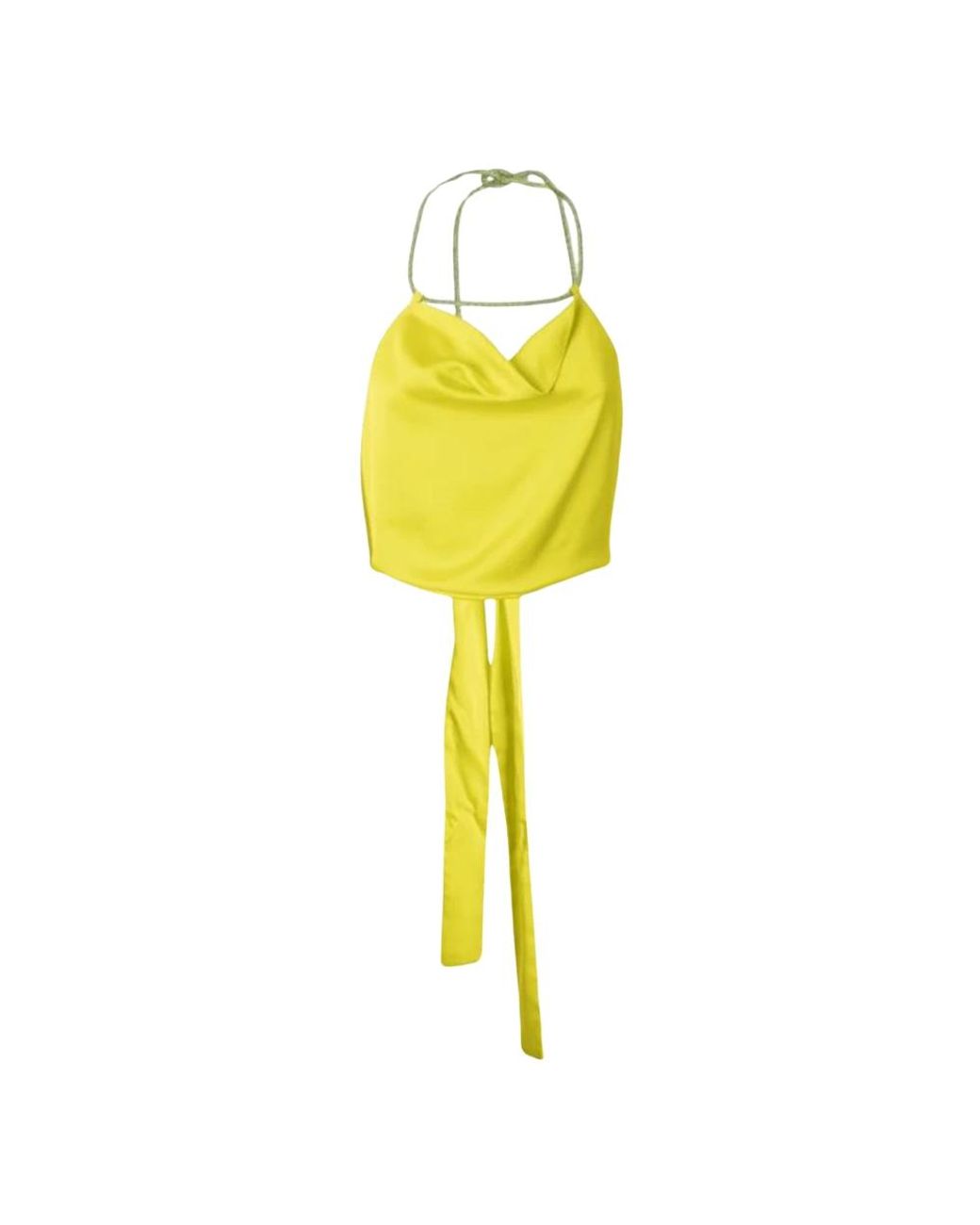 SIMONA CORSELLINI Yellow Sleeveless Tops