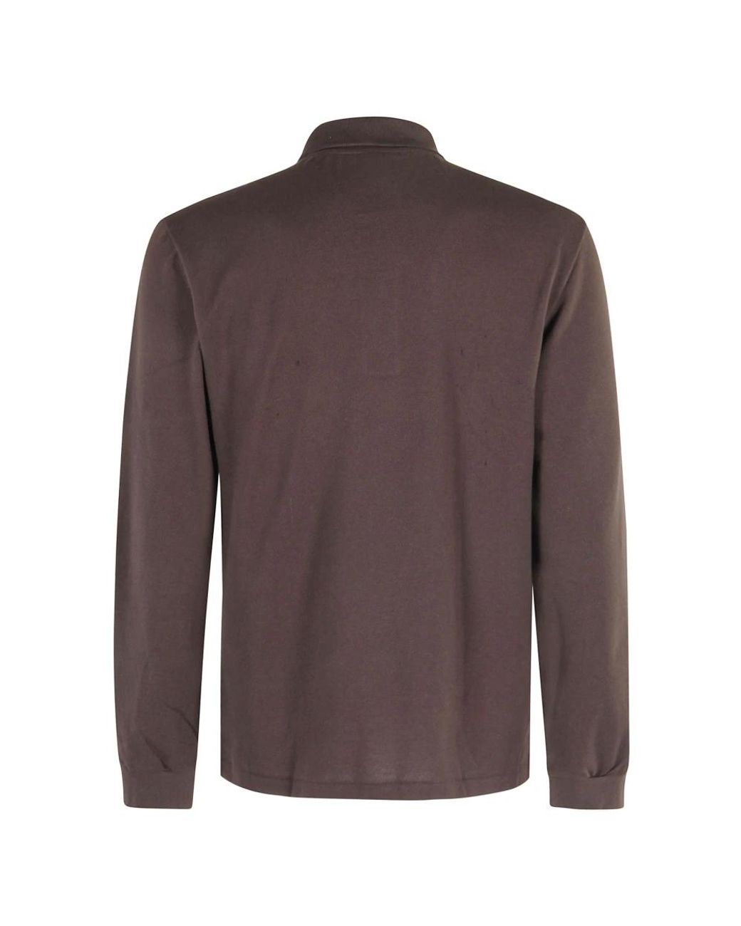 Lacoste Klassisches Langarm-Piqué-Polohemd L.12.12 in Brown für Herren