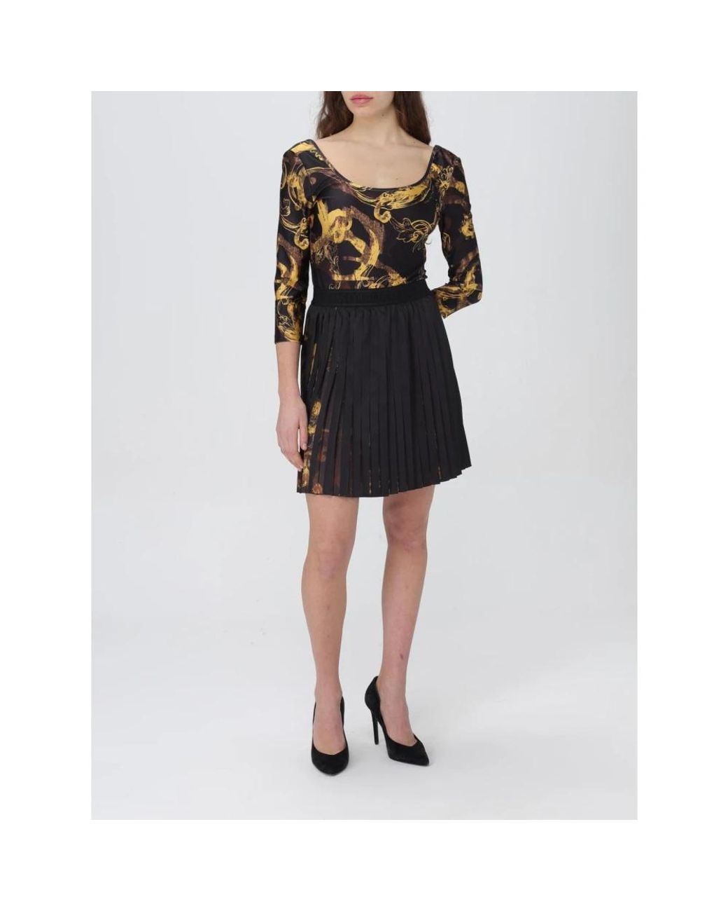 Versace Jeans Couture Black Short Skirts