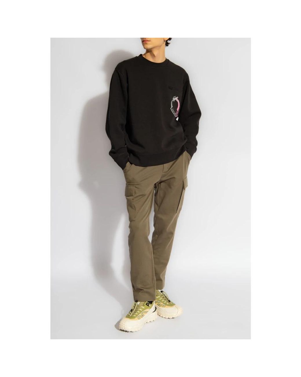 Moncler Green Slim-Fit Trousers for men