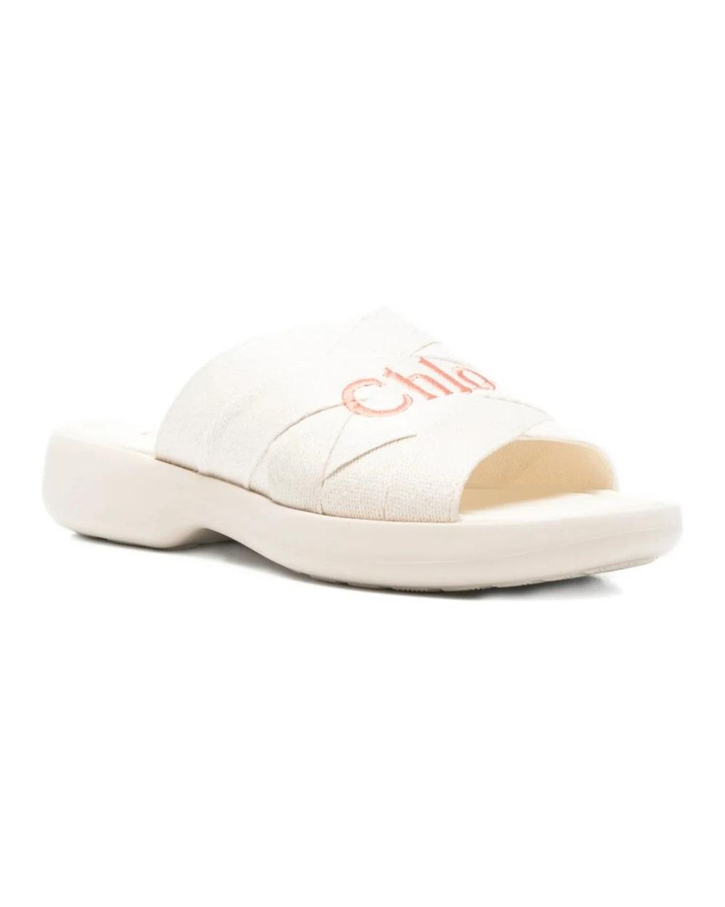 Sliders Chloé de color White