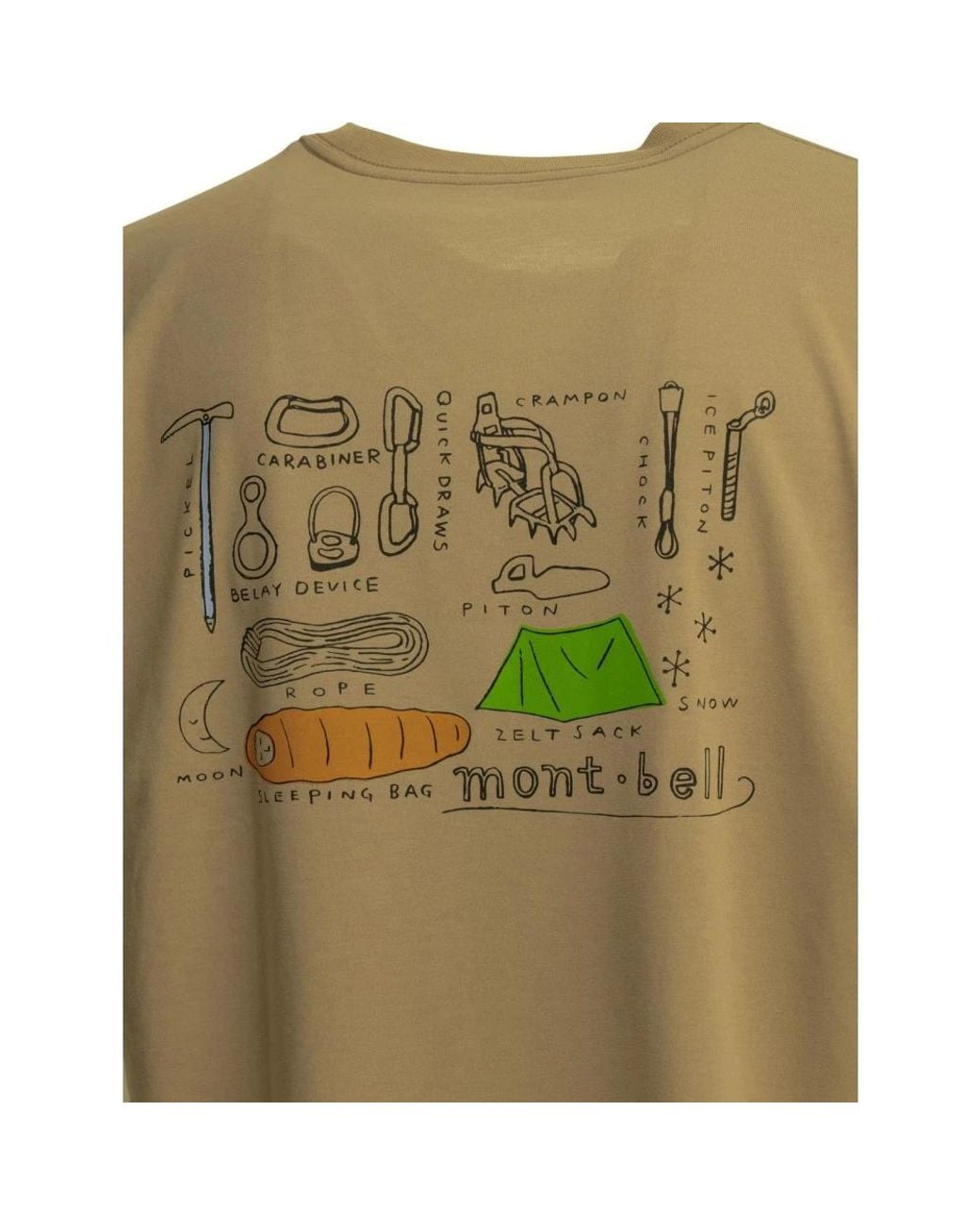 Montbell Green T-Shirts for men