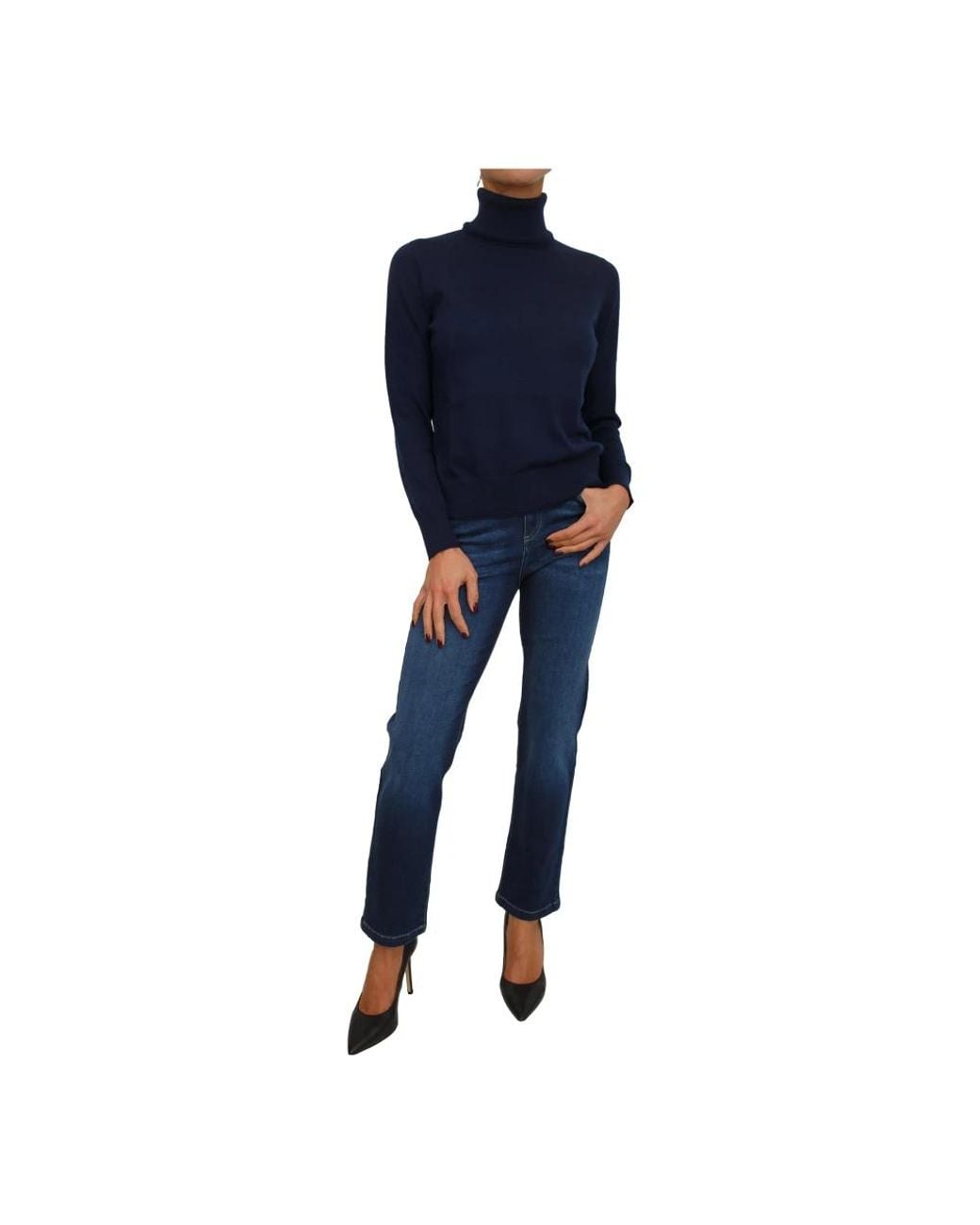 Nenette Blue Turtlenecks