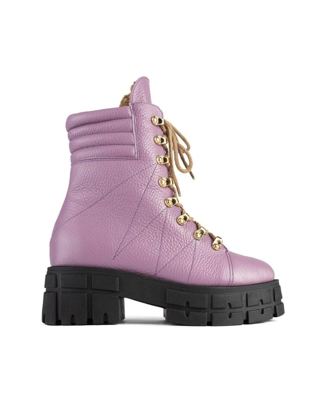 L37 Purple Schnürstiefel