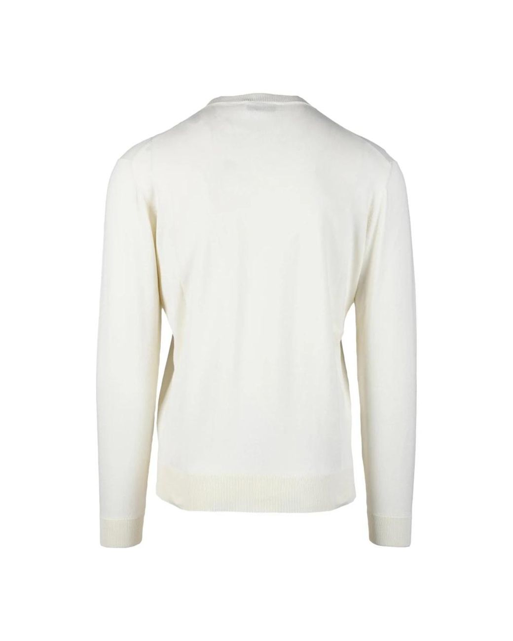 FILIPPO DE LAURENTIIS White Round-Neck Knitwear for men