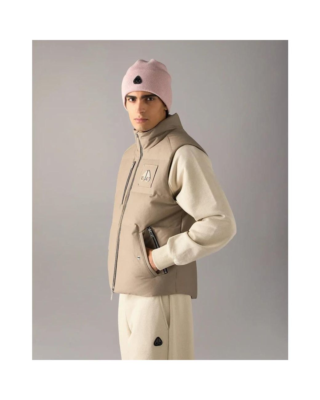 Vests di Moose Knuckles in Natural da Uomo