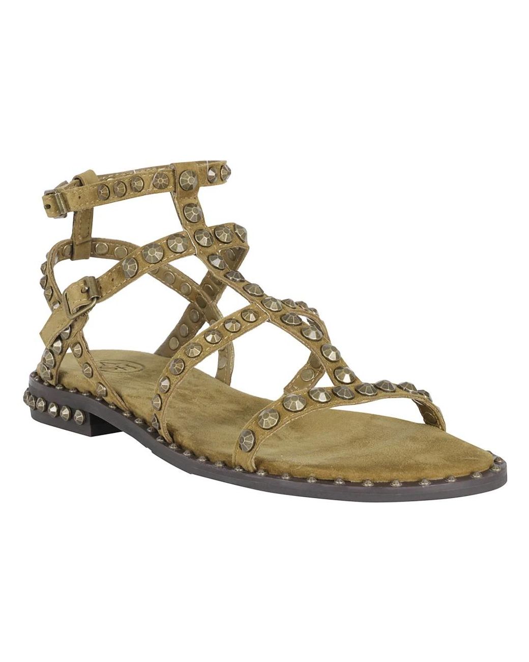 Ash Metallic Flat Sandals