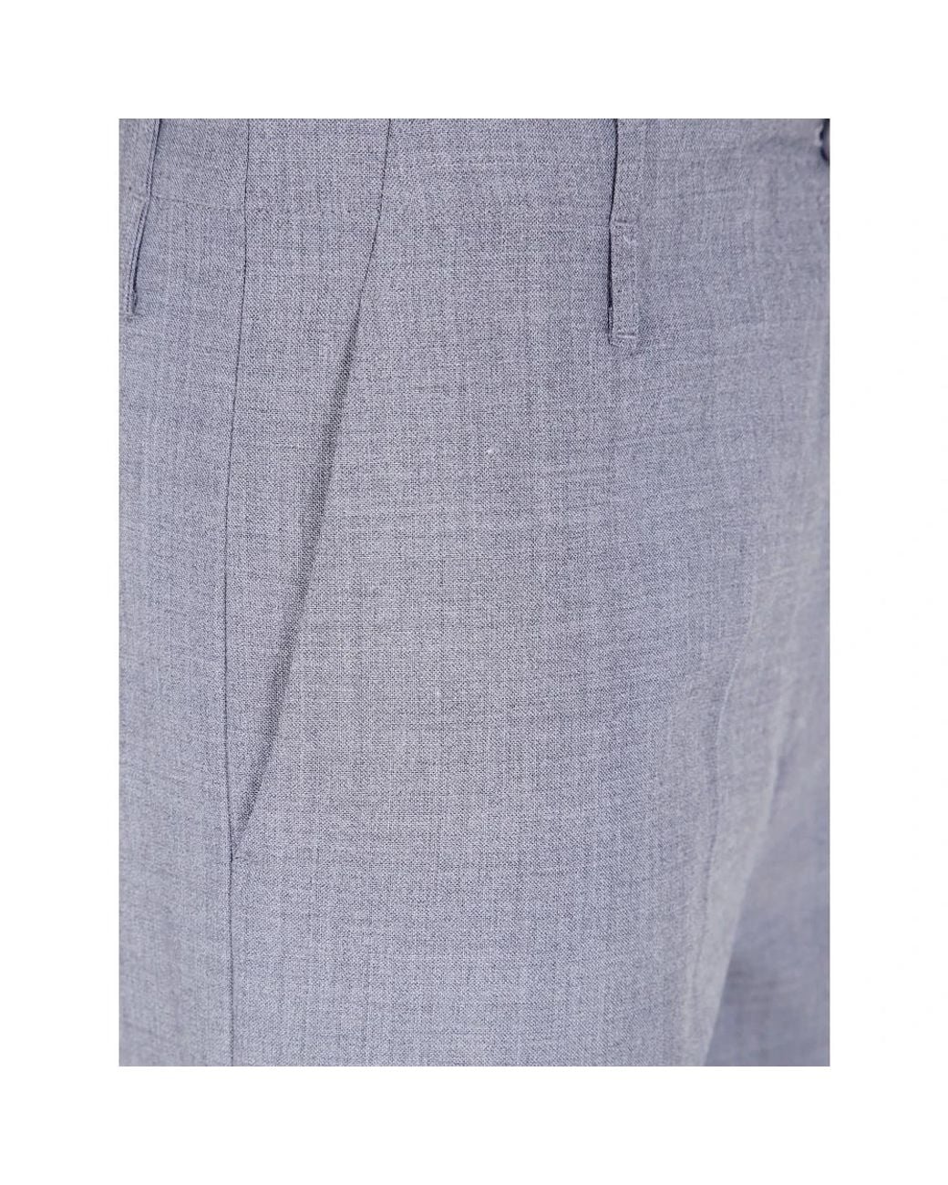 Semicouture Gray Straight Trousers